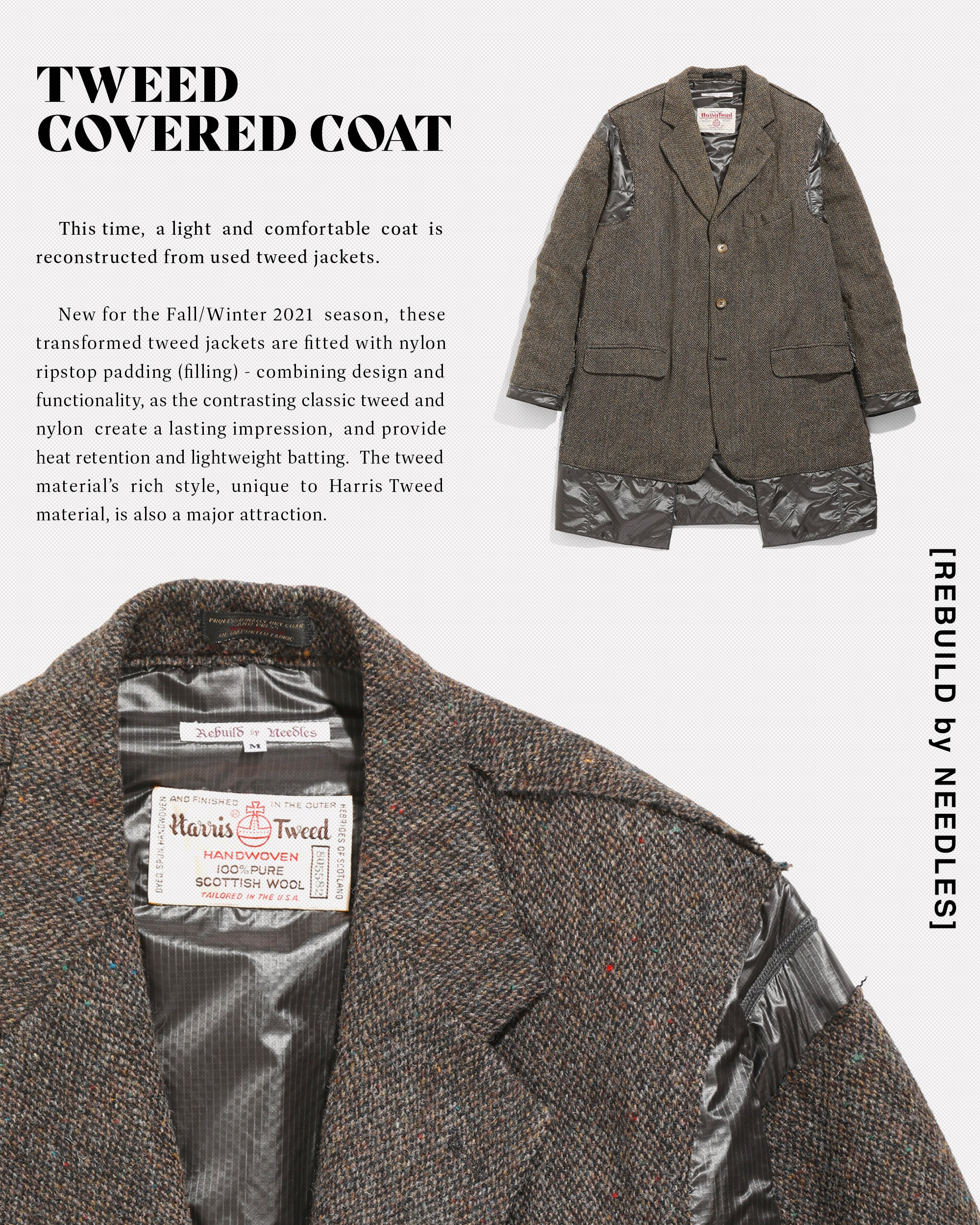 REBUILD BY NEEDLES] TWEED COVERED COAT | Nepenthes New York