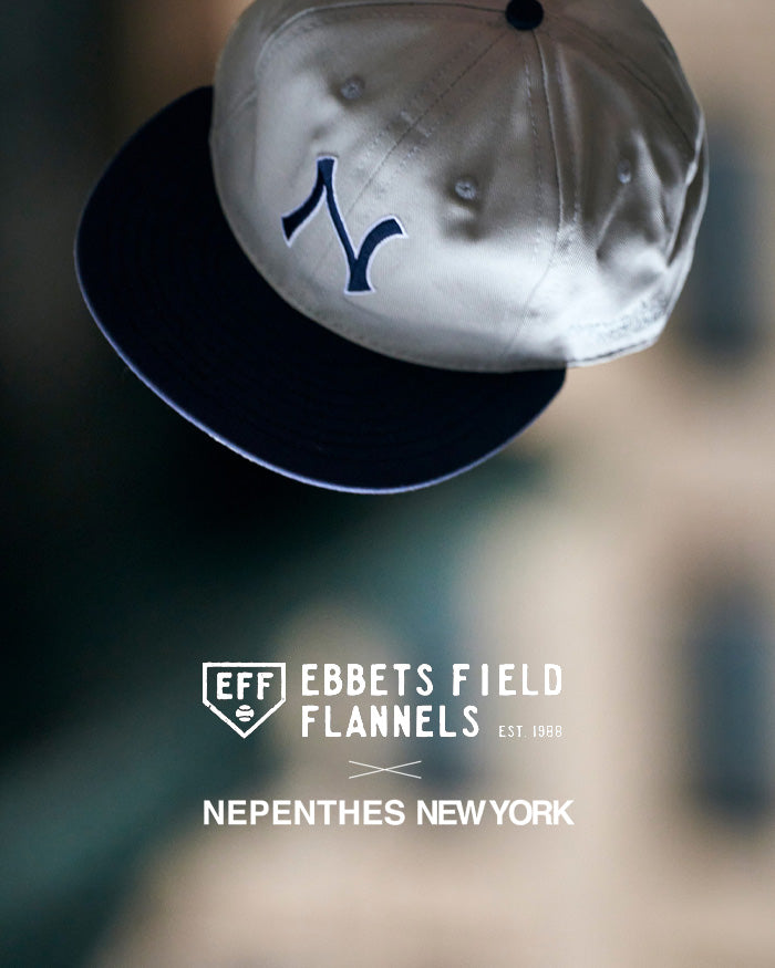 NNY x Ebbets Field Flannels - Queens Snapback - Black - Cotton