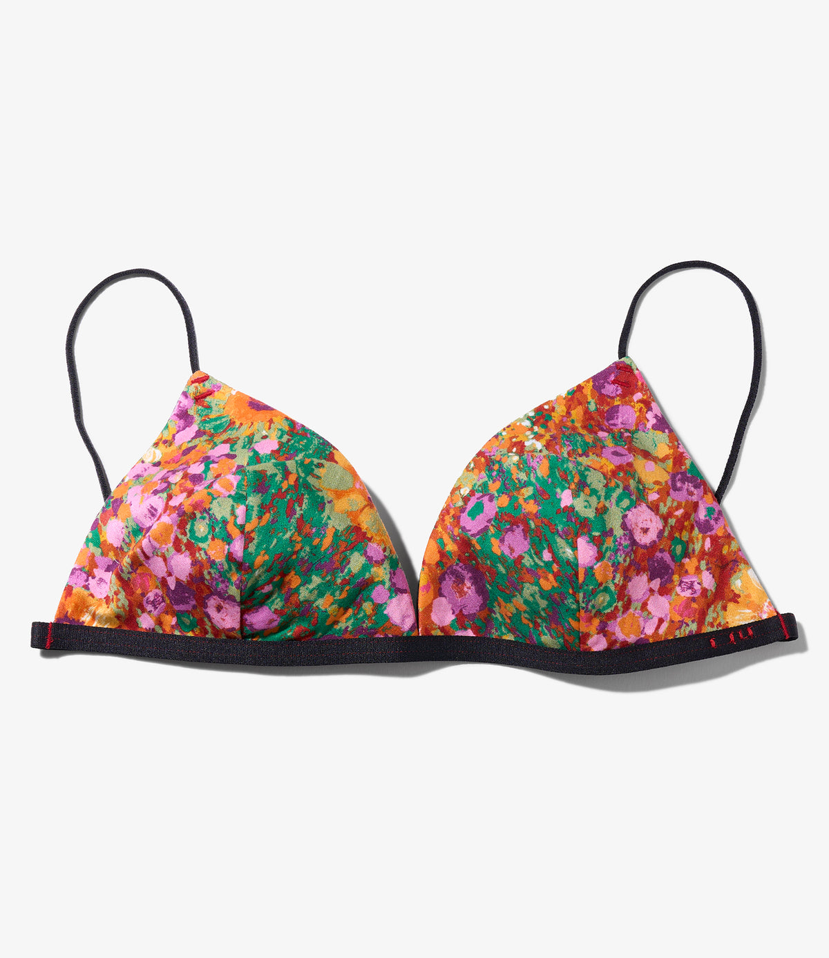 Overneath x EG Triangle Bra - Red Flowers | Nepenthes New York