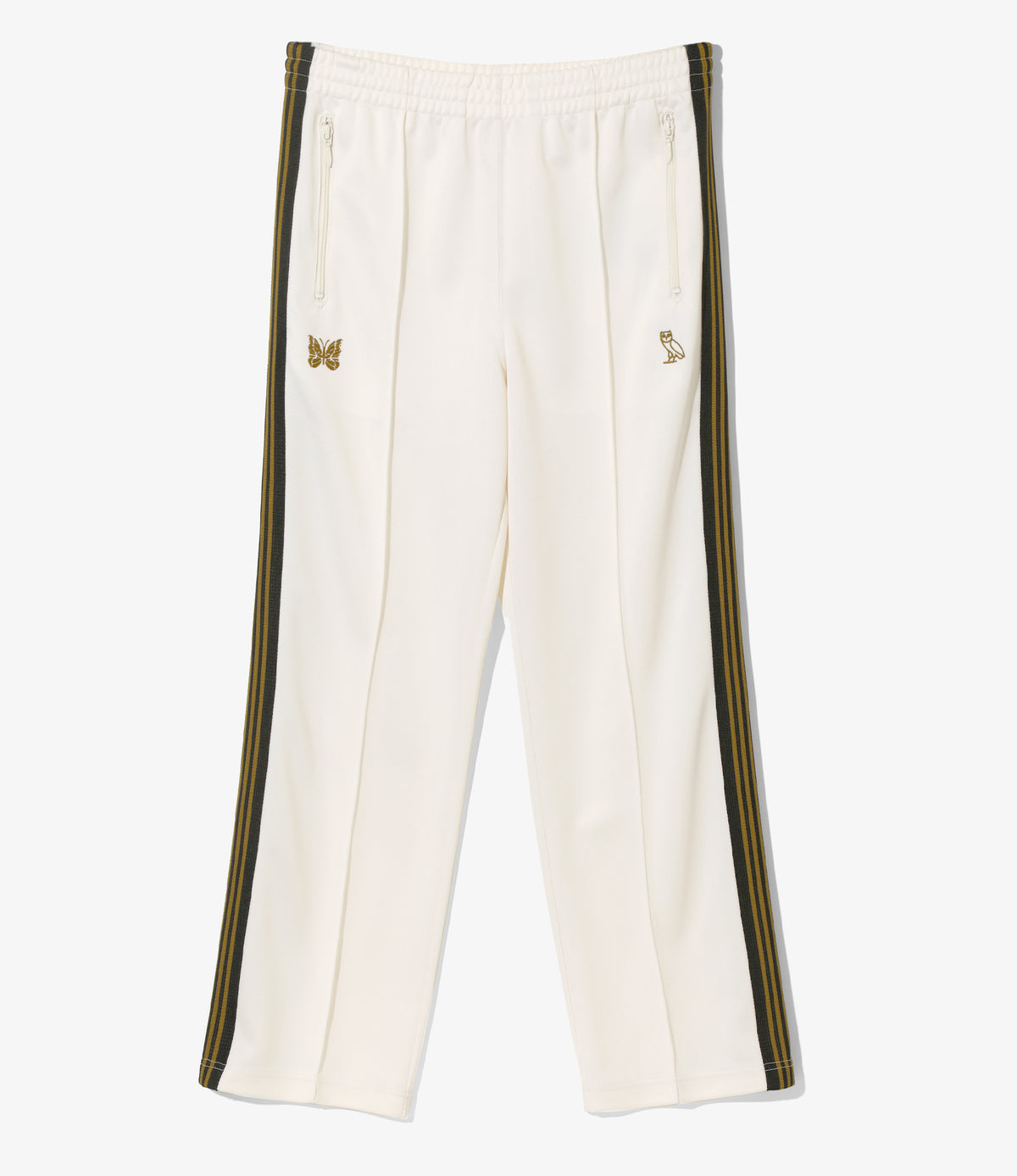 Needles x OVO - Track Pant - Off White - Poly Smooth