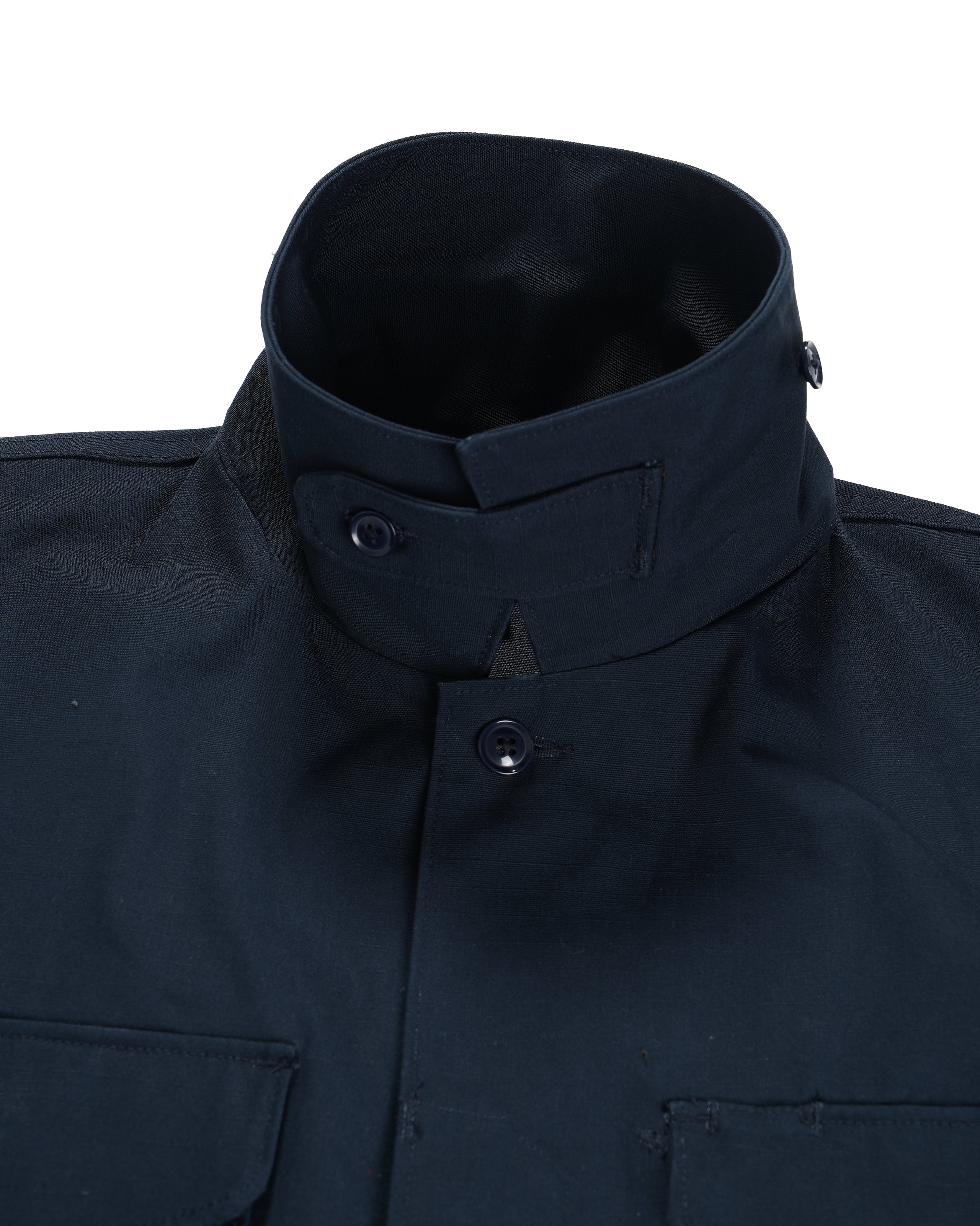 MC Shirt Jacket - Dark Navy Heavyweight Cotton Ripstop