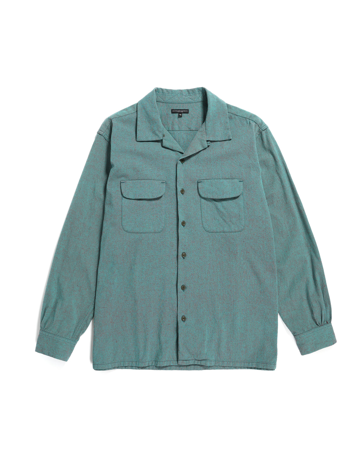 DINHHEHUO Men's Zipper Shirt with Hidden Zipper Fake Buttons Oxford Stretch  Cotton Zipper Lining (Green - ShopStyle