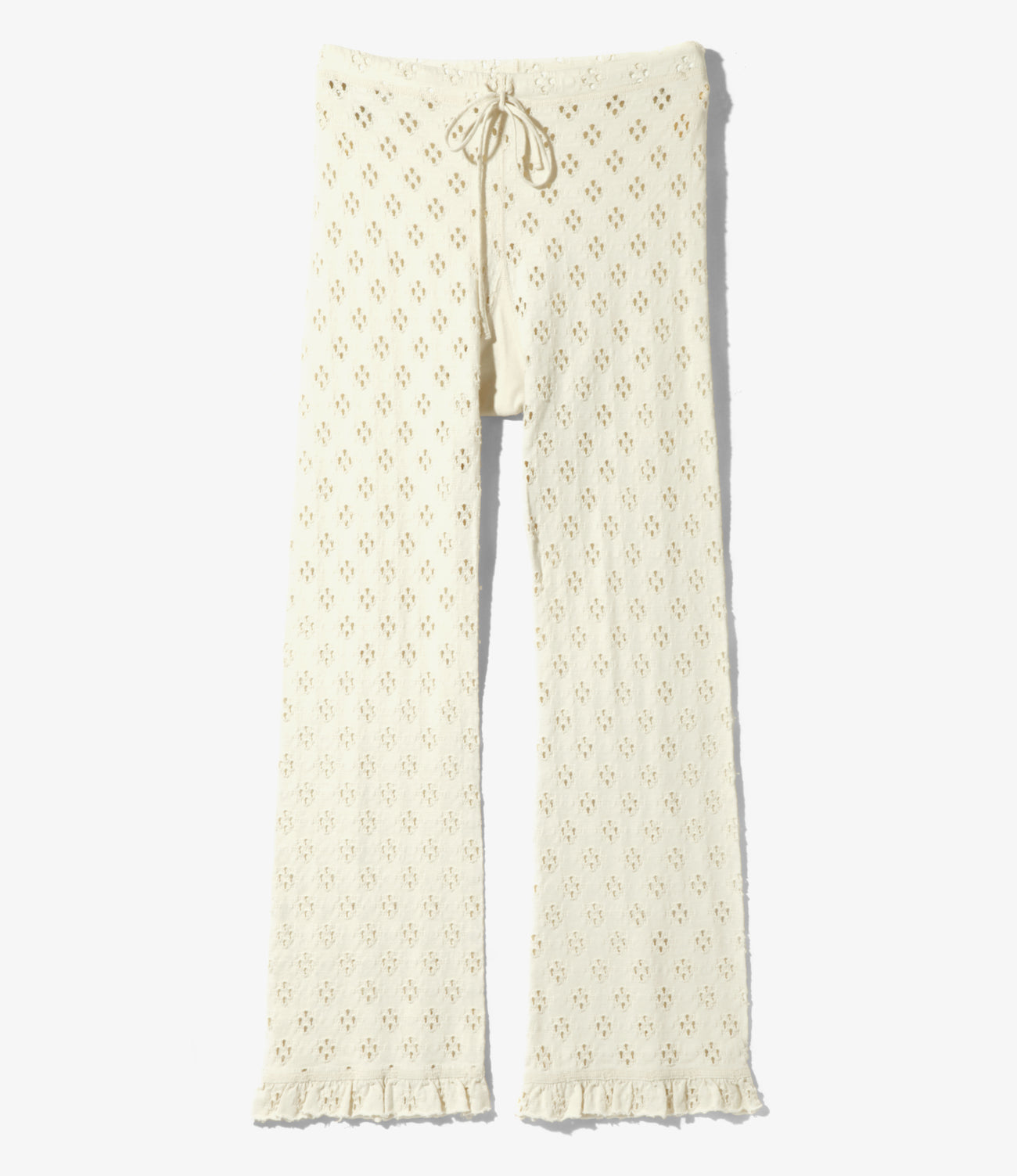 パンツ FRILL PANTS CUTWORK RHODOLIRION FRILL PANTS CUTWORK RHODOLIRION Frill Pants - Natural - Cutwork