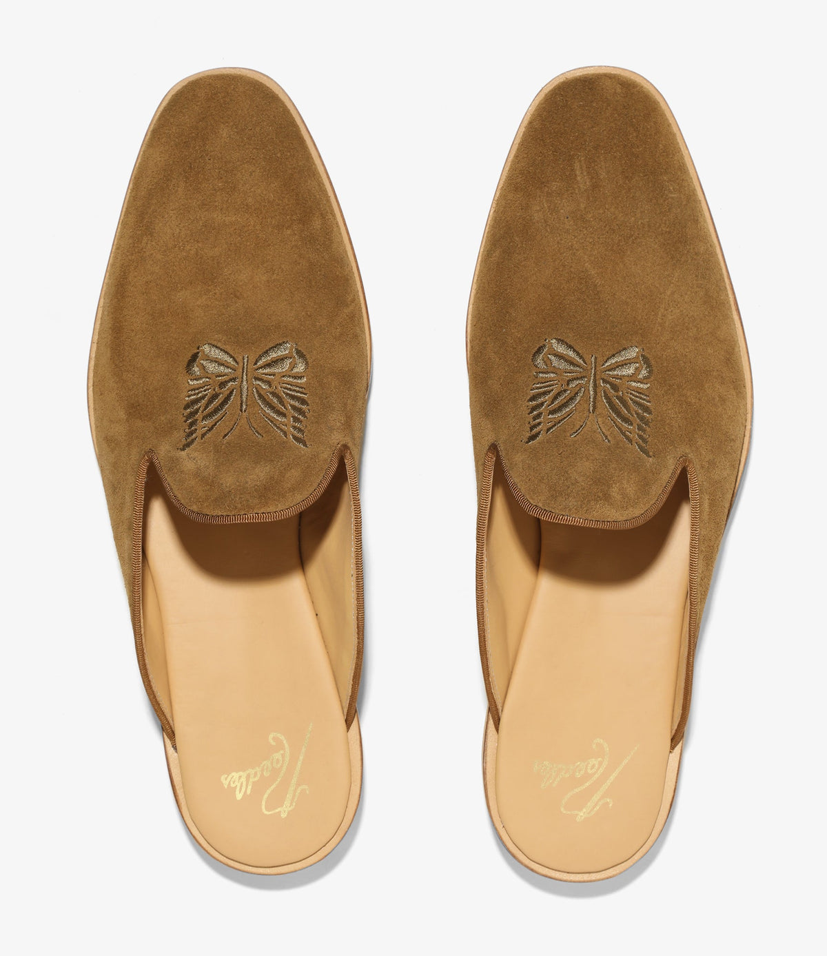 Papillon Emb. Slip-in - Brown - Suede | Nepenthes New York