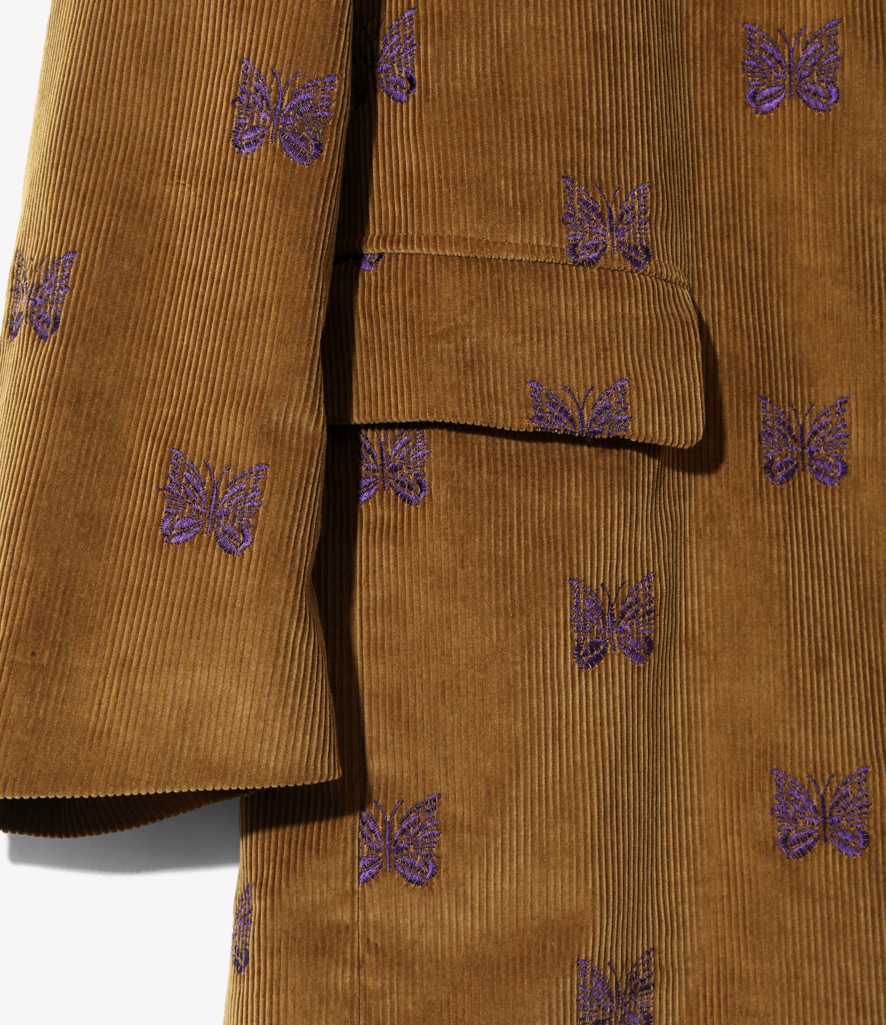 Needles - 3B Jacket - Tan - Papillon Emb. Corduroy | Nepenthes New