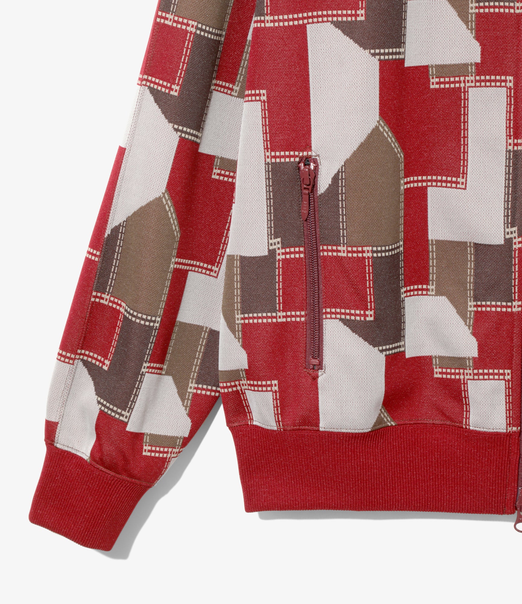 トップス Needles TRACK JACKET - POLY JACQUARD Needles Poly Jacquard Track Jacket in Papillon Needles