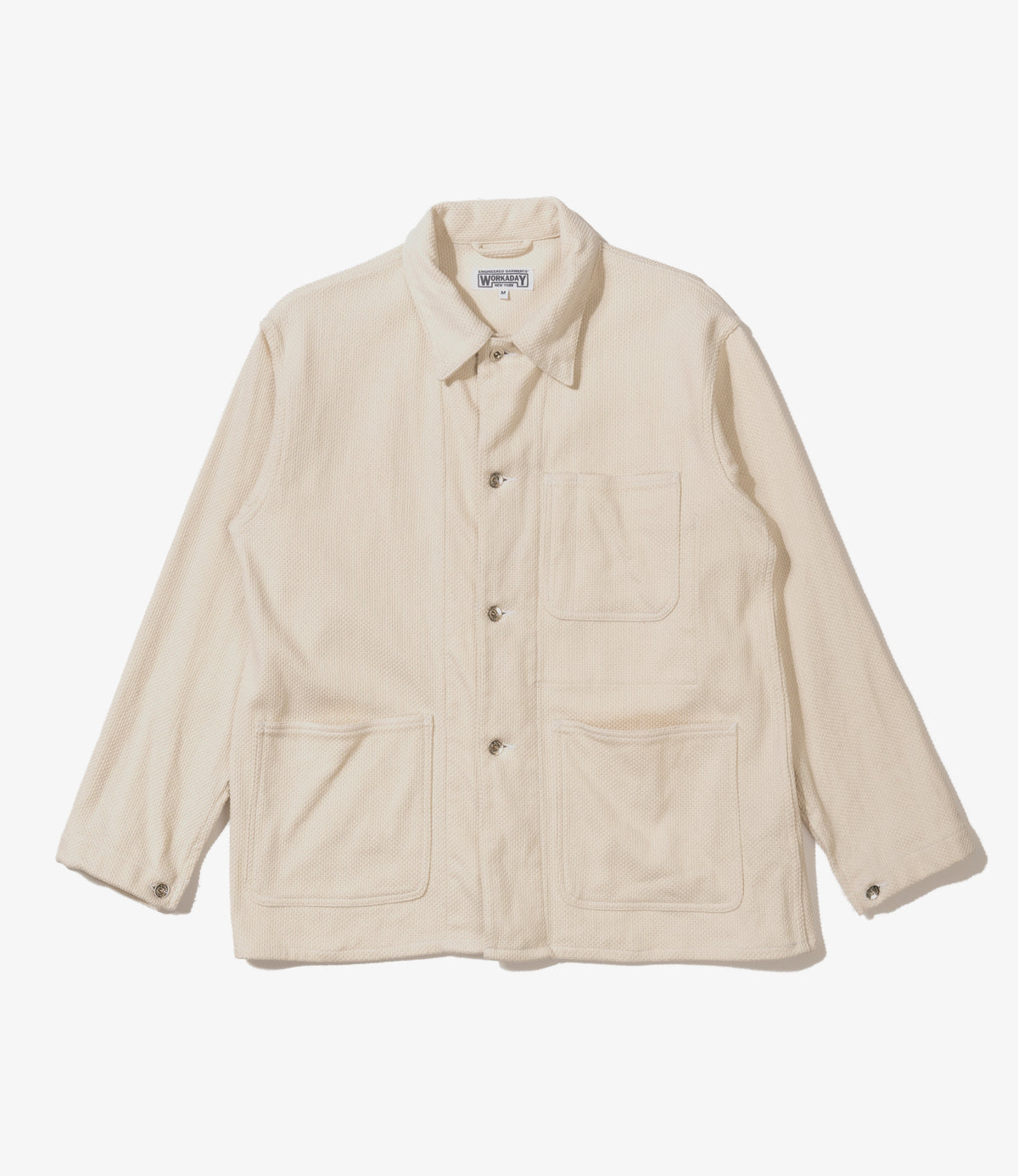 Utility Jacket Natural Cotton Heavy Basketweave Nepenthes New York