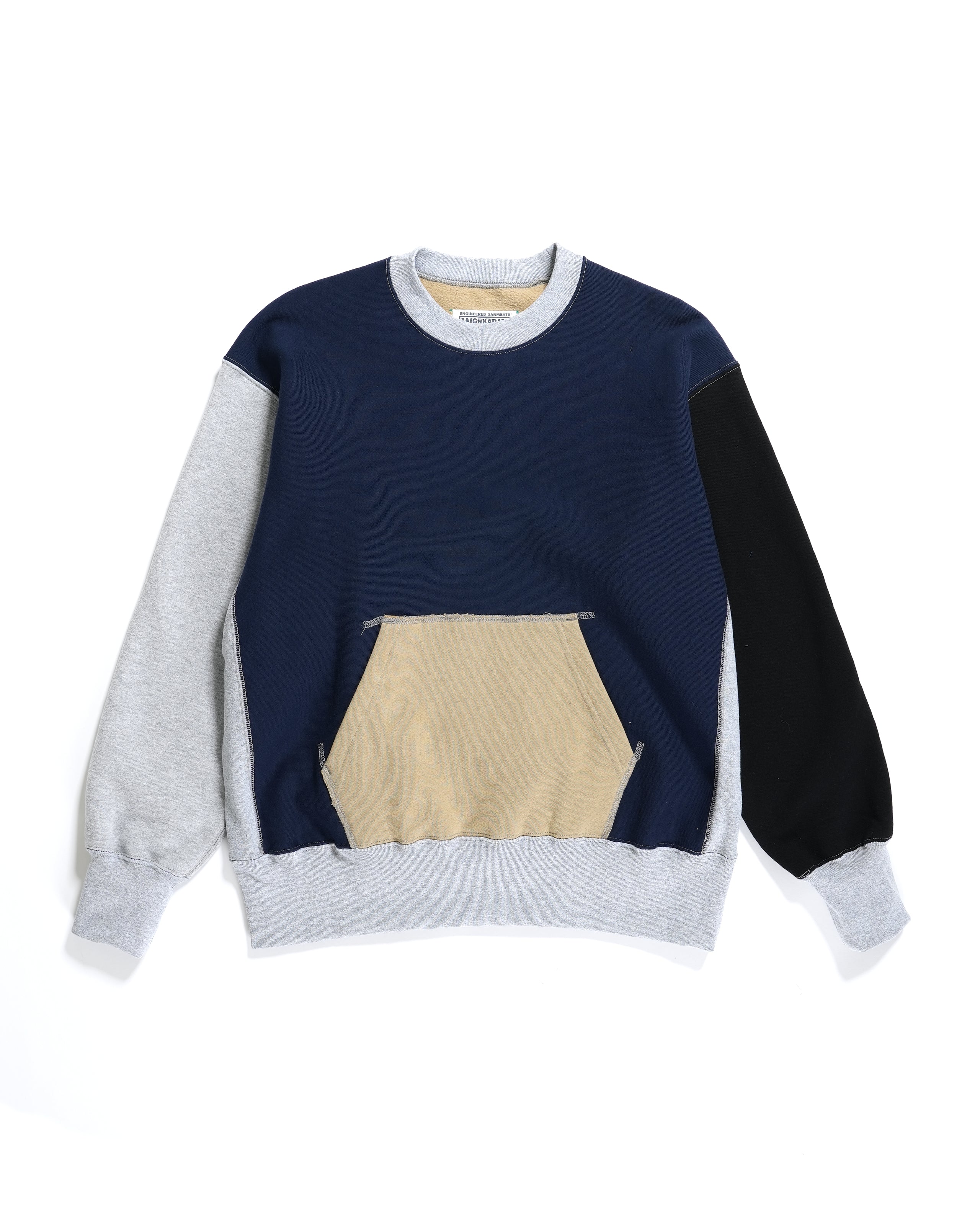 Combo Utility Sweatshirt - Khaki 12oz Cotton Fleece