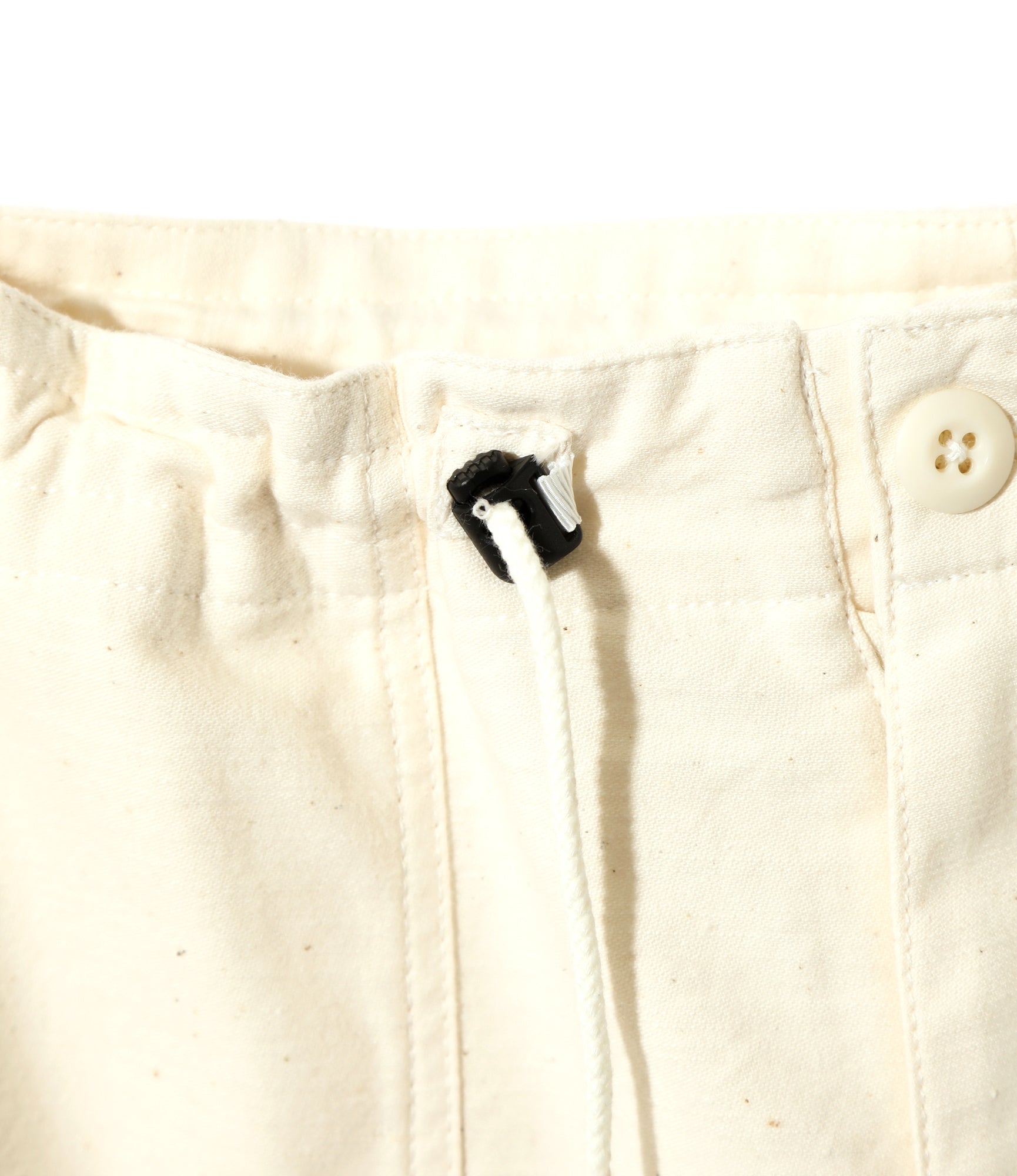 String Fatigue Pant - White - Back Sateen | Nepenthes New York