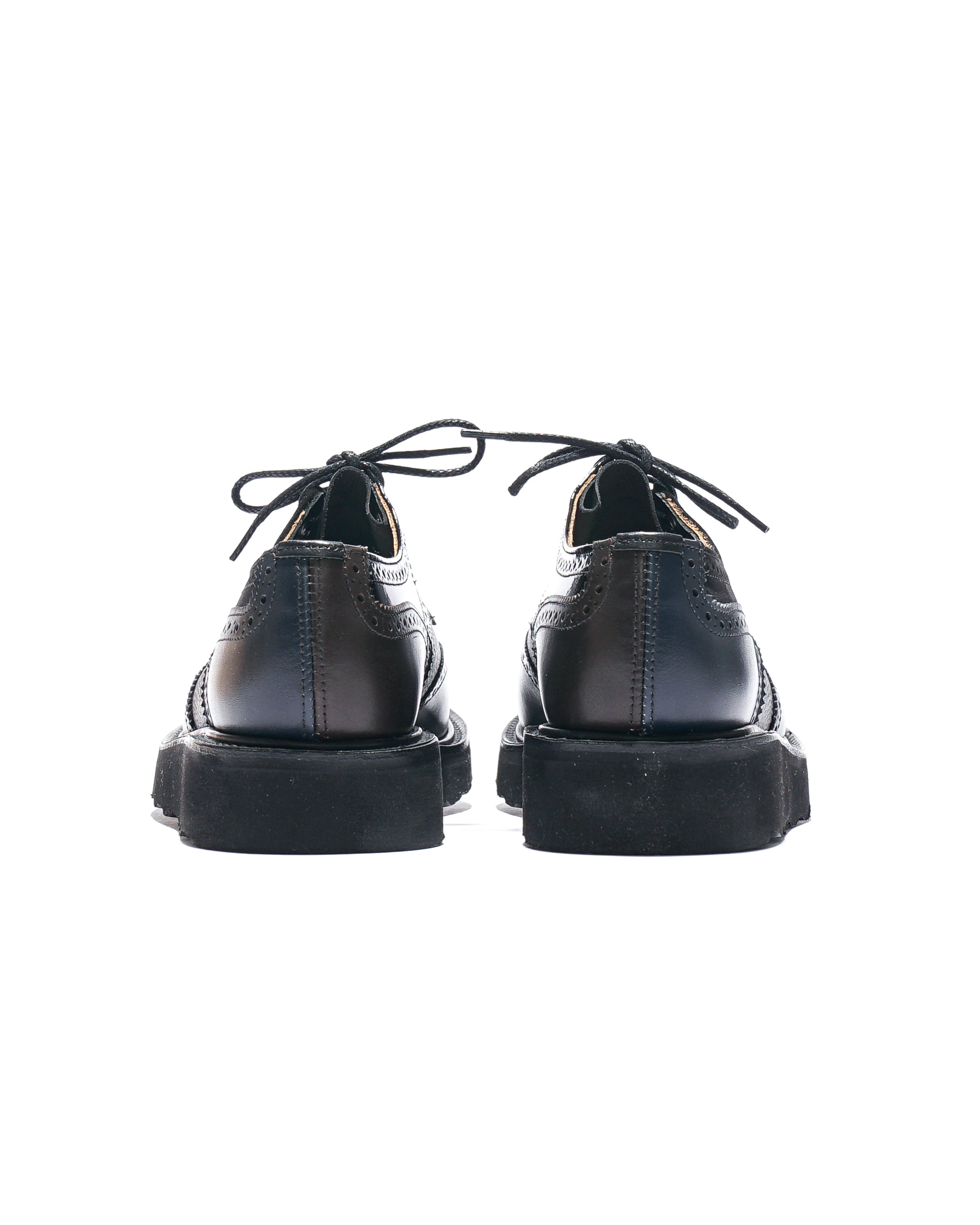EG x Tricker's - Women's Brogue Shoe - Black - Multi Tone - Morflex Sole