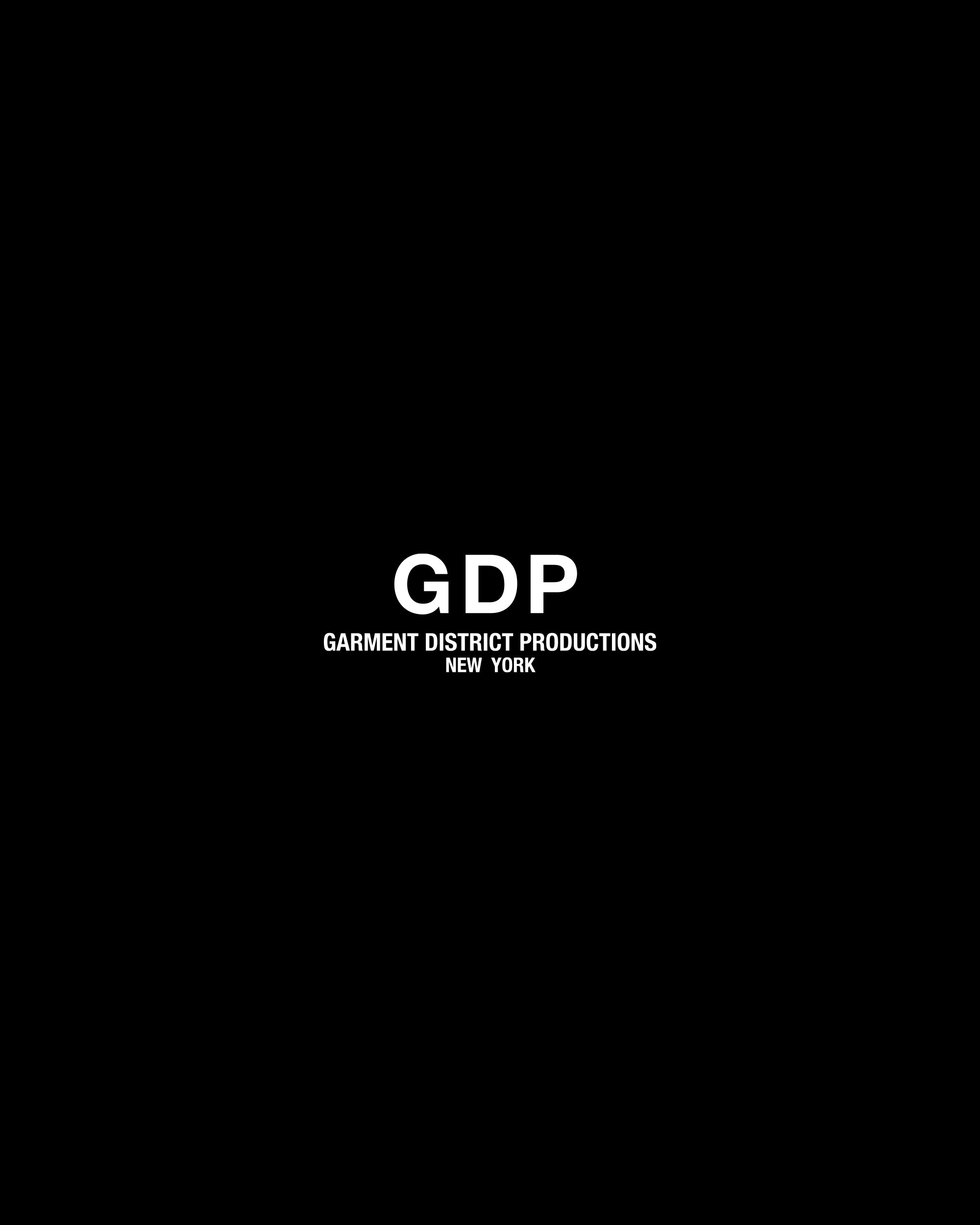 Garments District Productions (GDP) - First collection