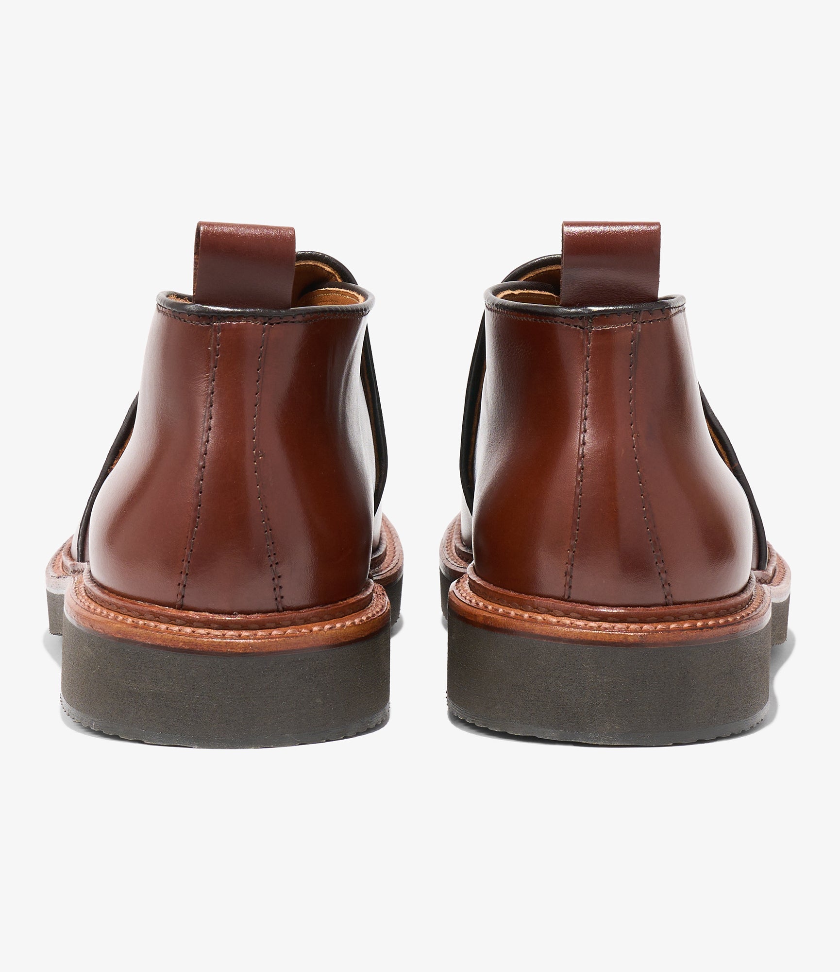 Engineered Garments x Alden - Slip-on Chukka Boot - Brown Calfskin