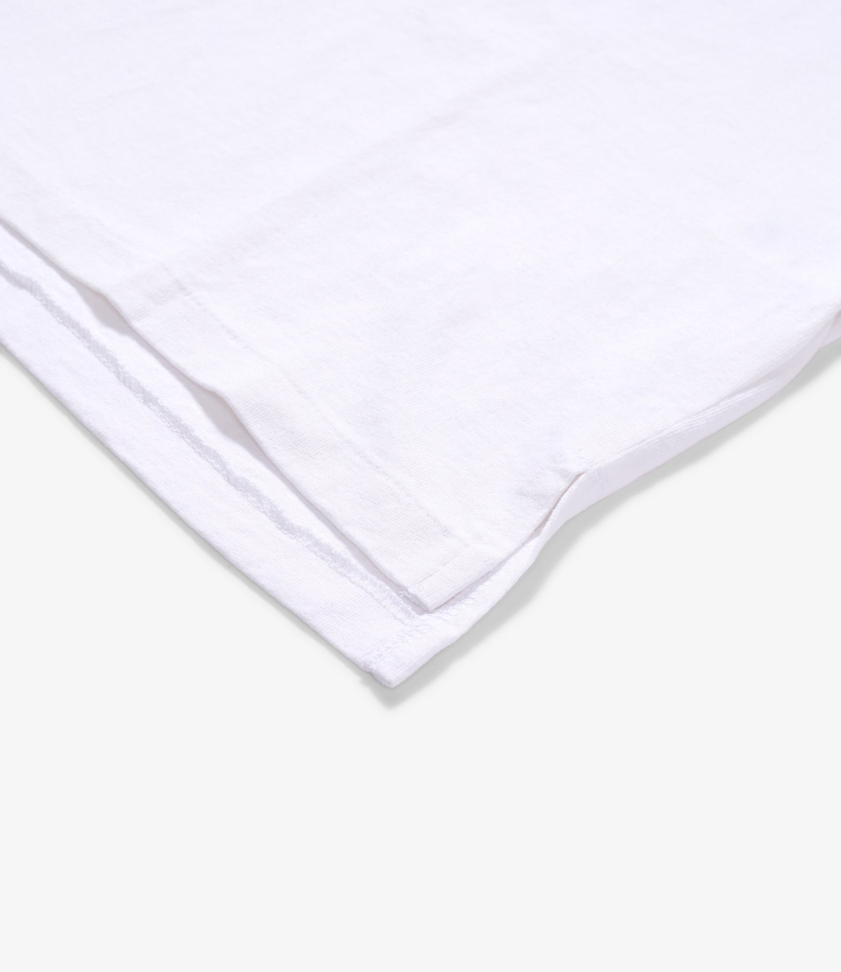 Printed Cross Crew Neck Pocket T-shirt - White - Satirical