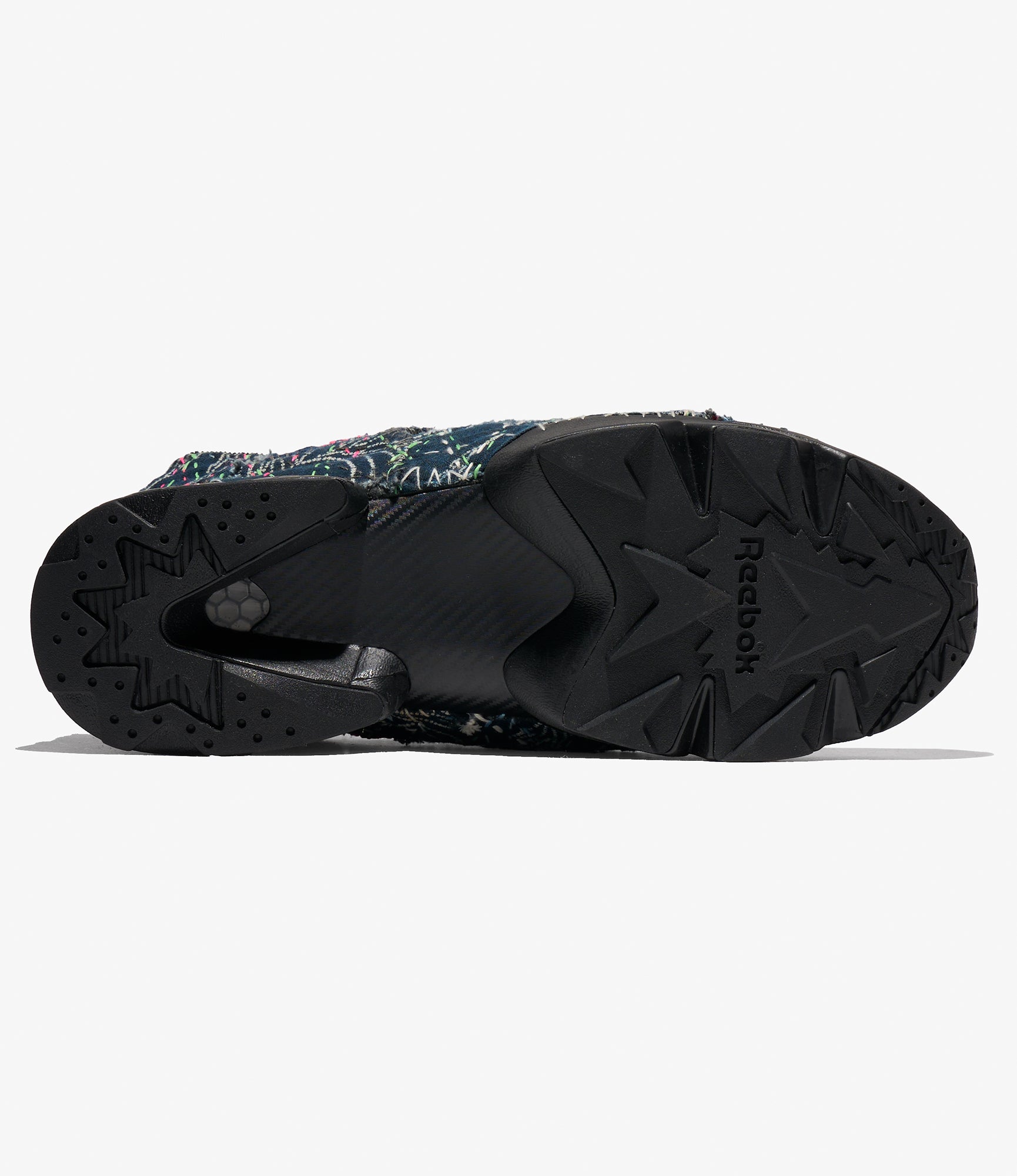 EG x JUNALE - Black Sashiko Reebok Instapump Fury 94