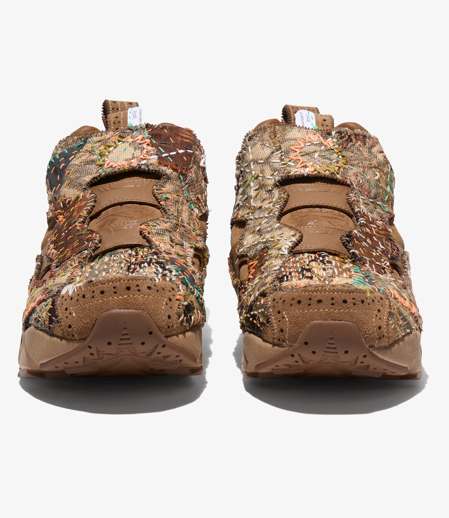 EG x JUNALE - Brown Sashiko Reebok Instapump Fury 94