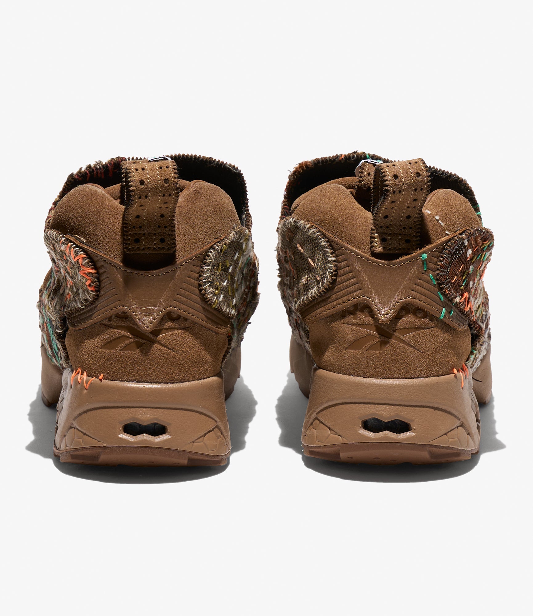 EG x JUNALE - Brown Sashiko Reebok Instapump Fury 94