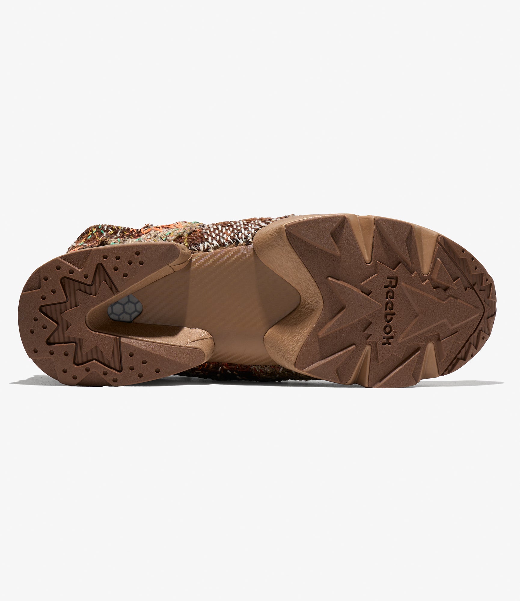 EG x JUNALE - Brown Sashiko Reebok Instapump Fury 94