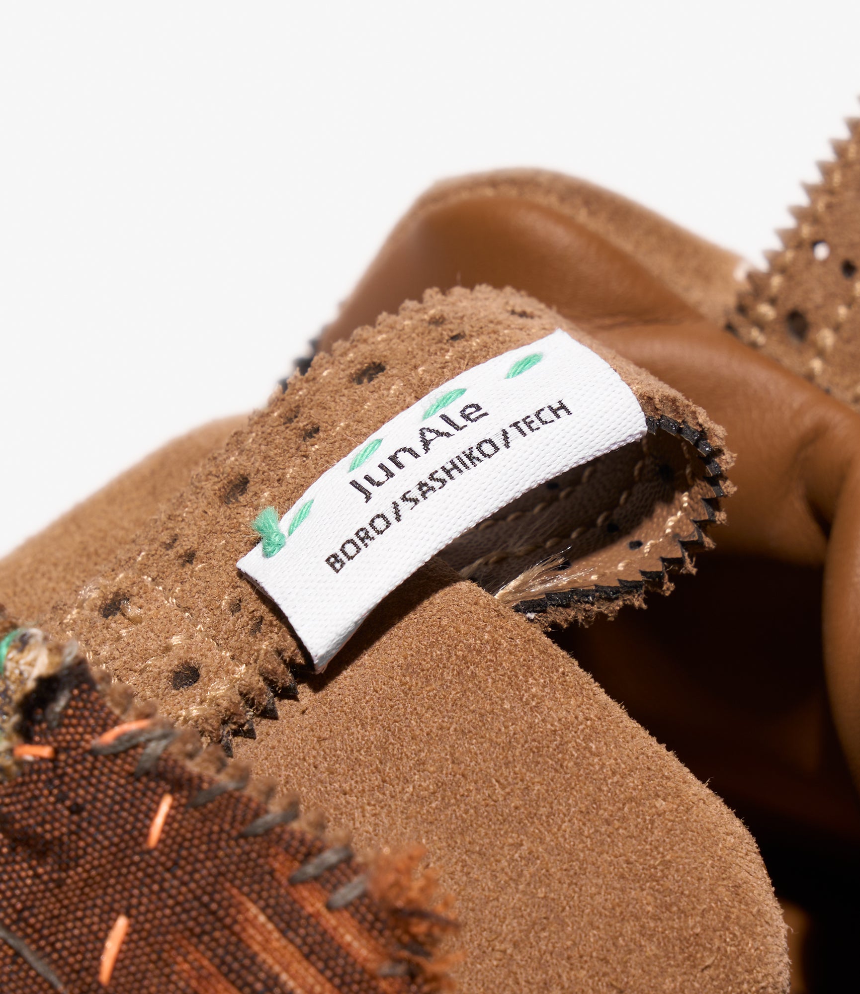 EG x JUNALE - Brown Sashiko Reebok Instapump Fury 94