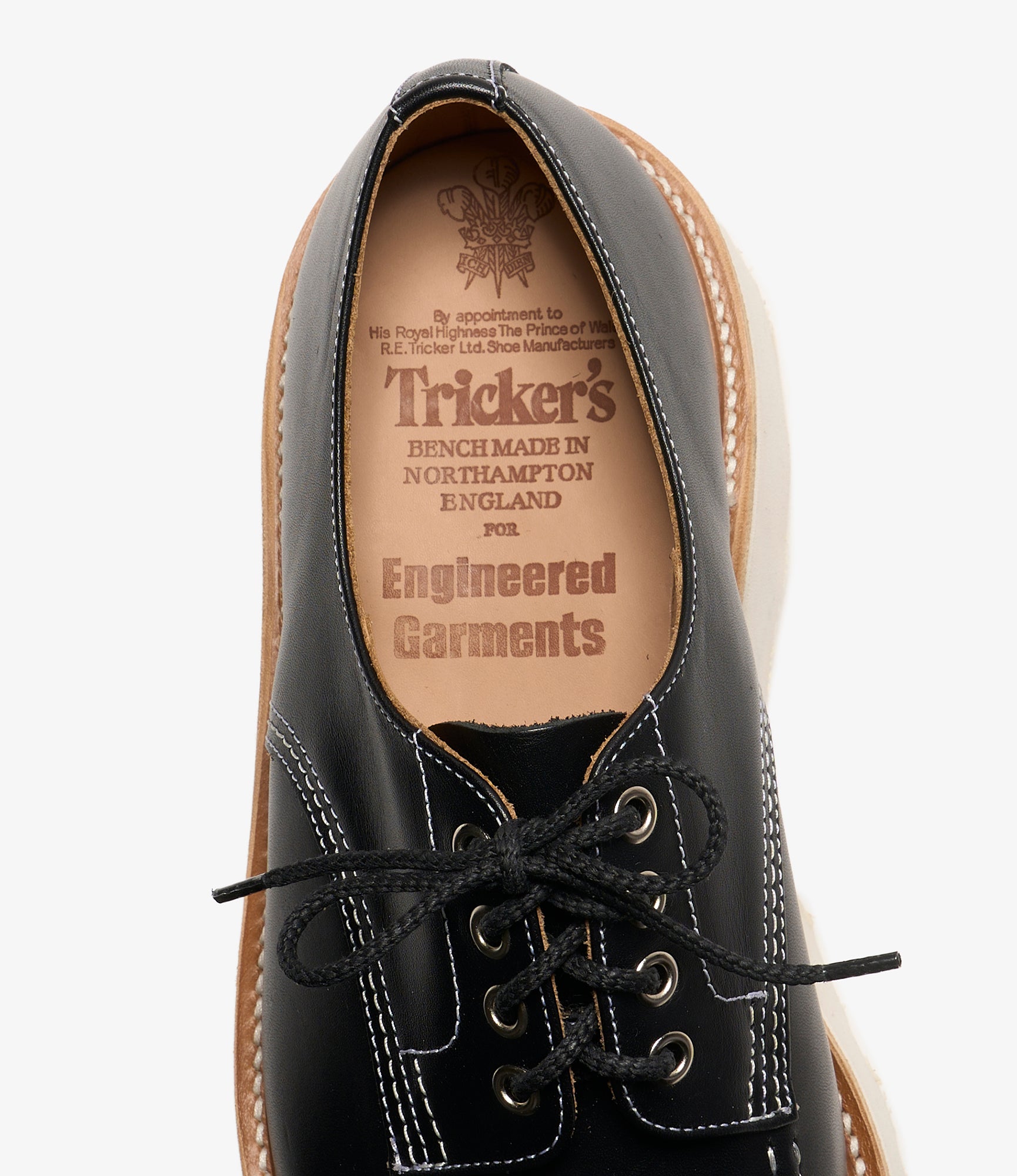 Tricker's x EG - Black Hand Sewn Derby