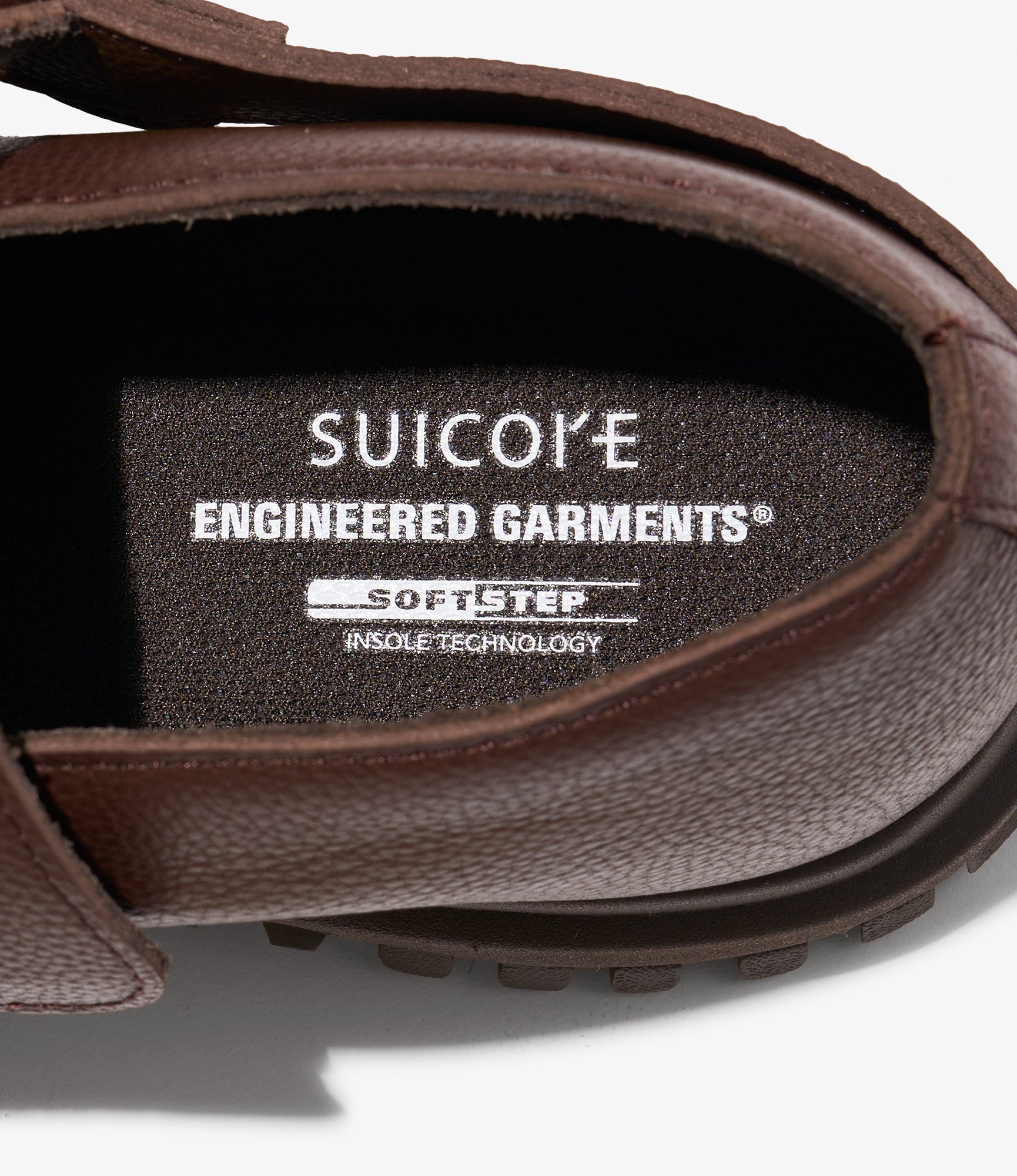 Engineered Garments x Suicoke - Ring Moc - Brown Grain Leather