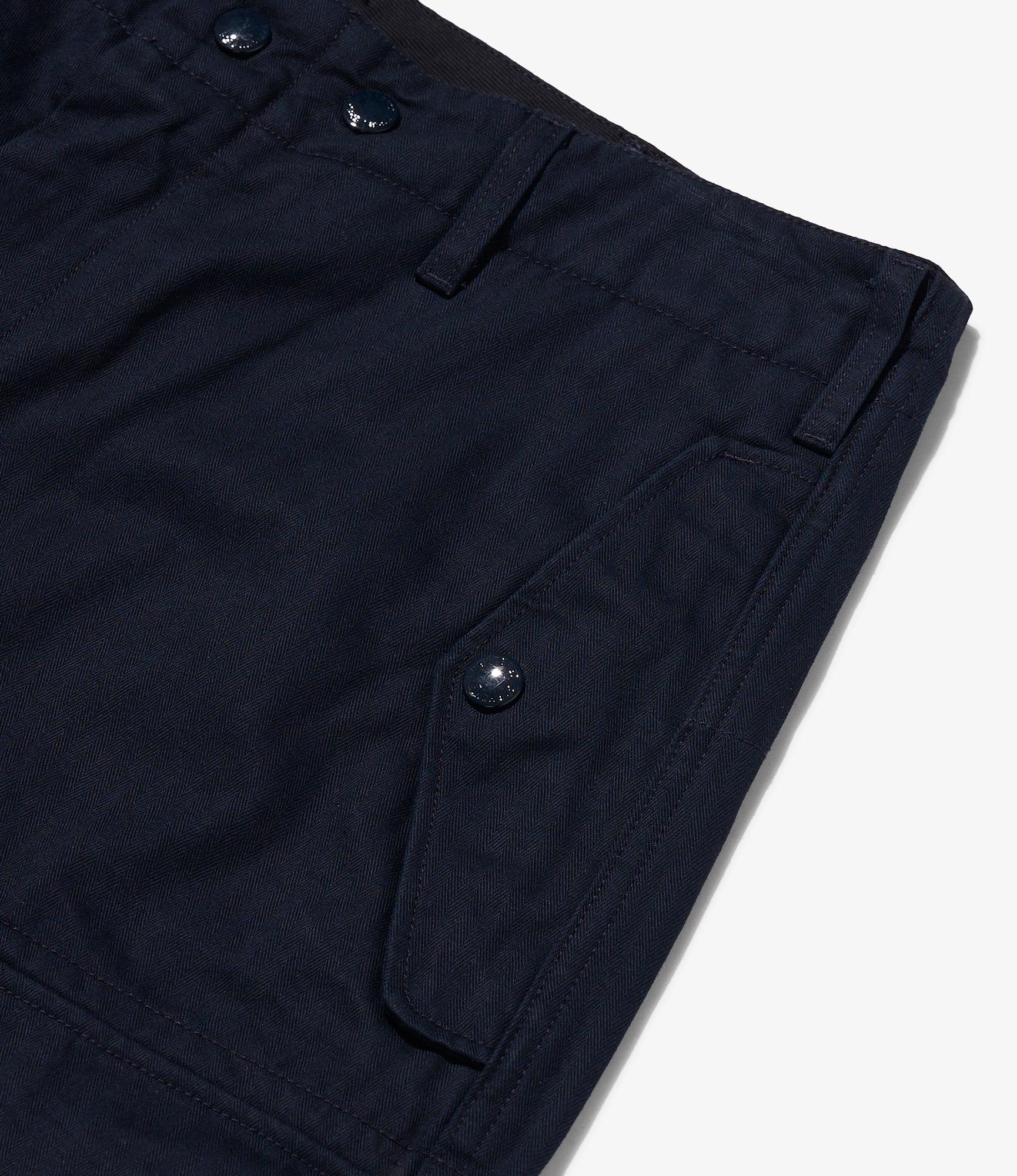 NNY x Blue in Green x Packer - Over FA Pant - Dk. Navy Cotton Herringbone Twill