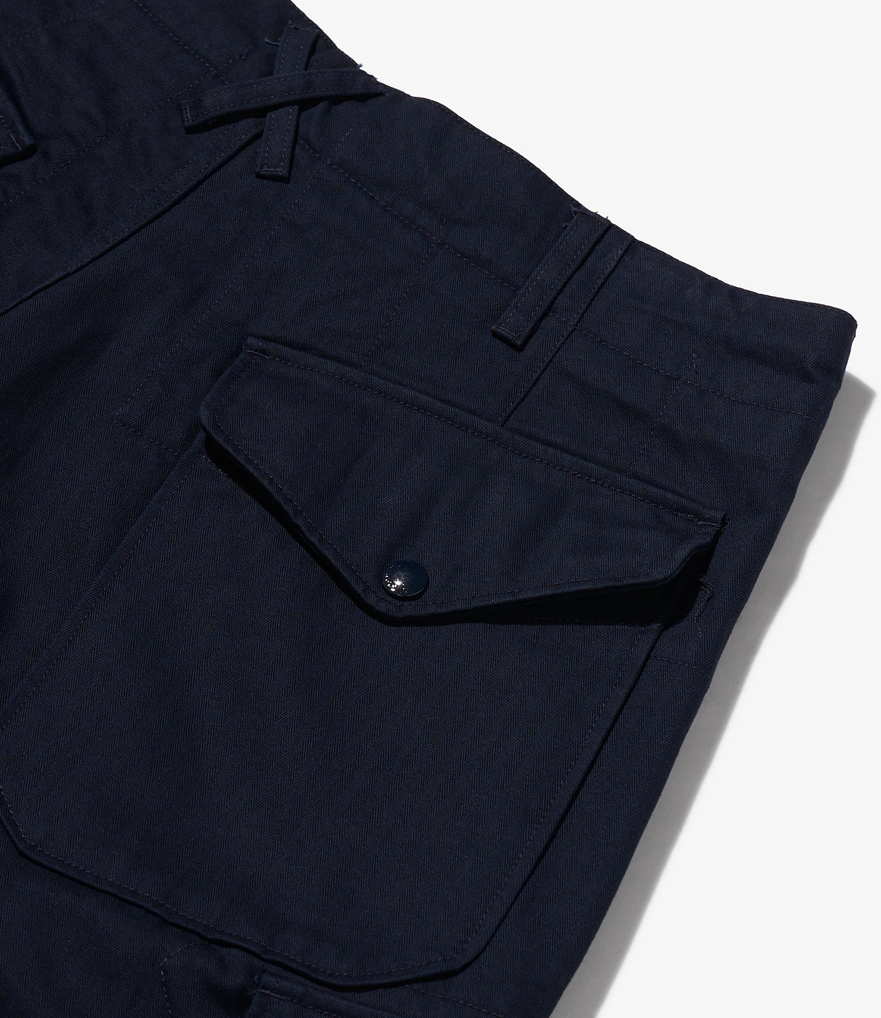 NNY x Blue in Green x Packer - Over FA Pant - Dk. Navy Cotton Herringbone Twill