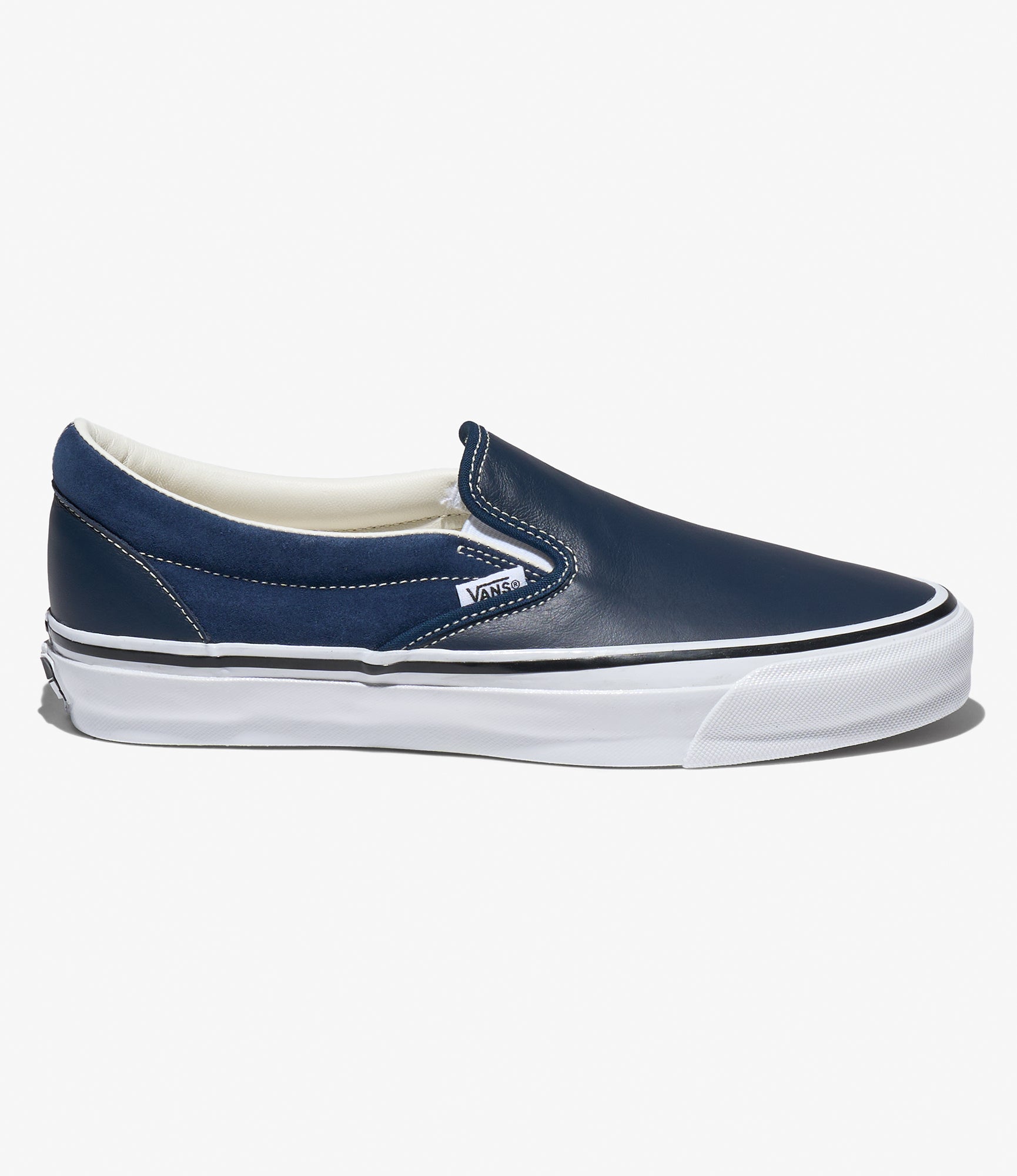 Engineered Garments x Vans - OTW Classic Slip-On 98 - Navy Leather
