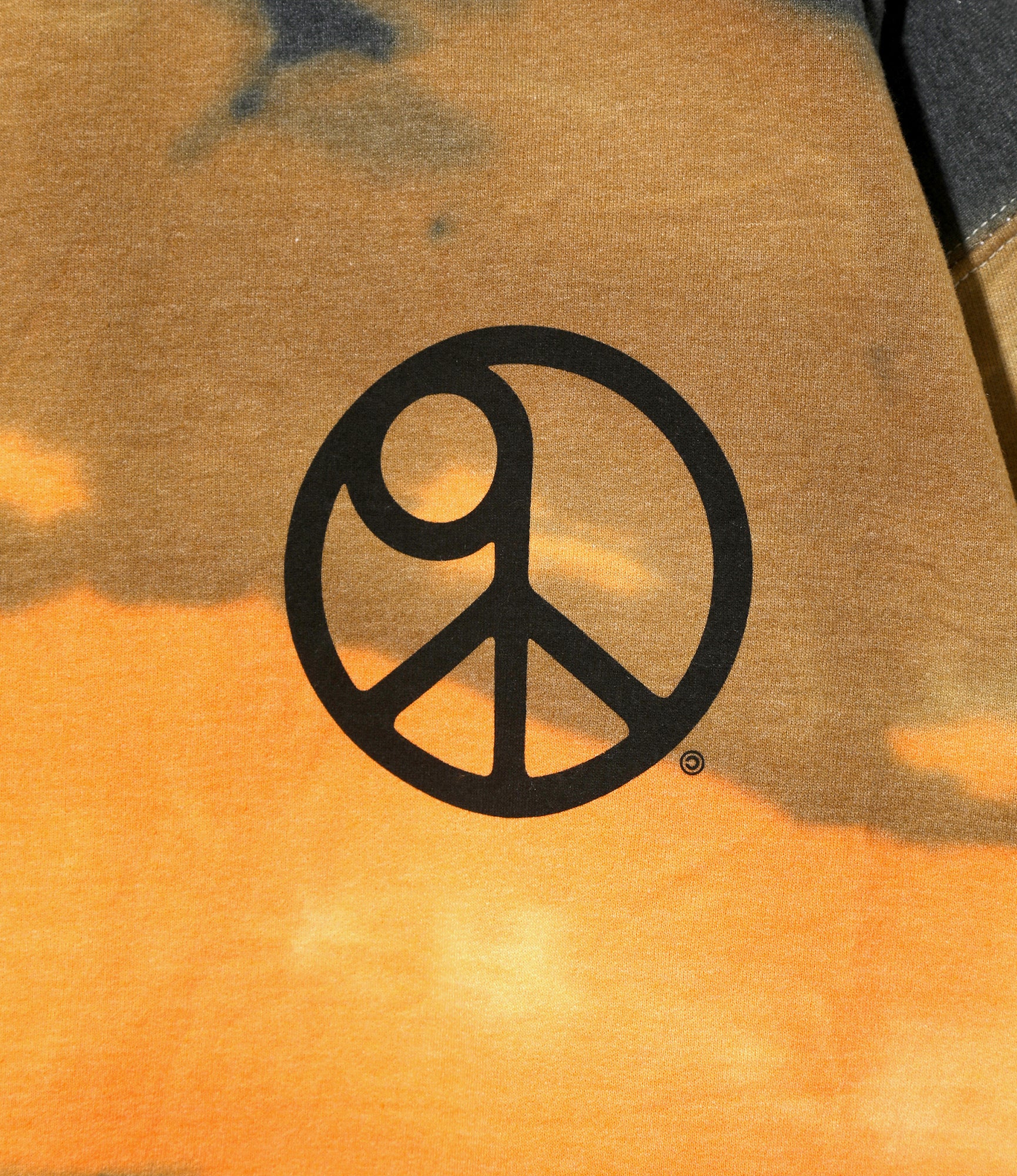 Needles x Sasquatchfabrix - Slowgun Sweat Shirt - Orange x Brown - Peace to World / Tie Dye B