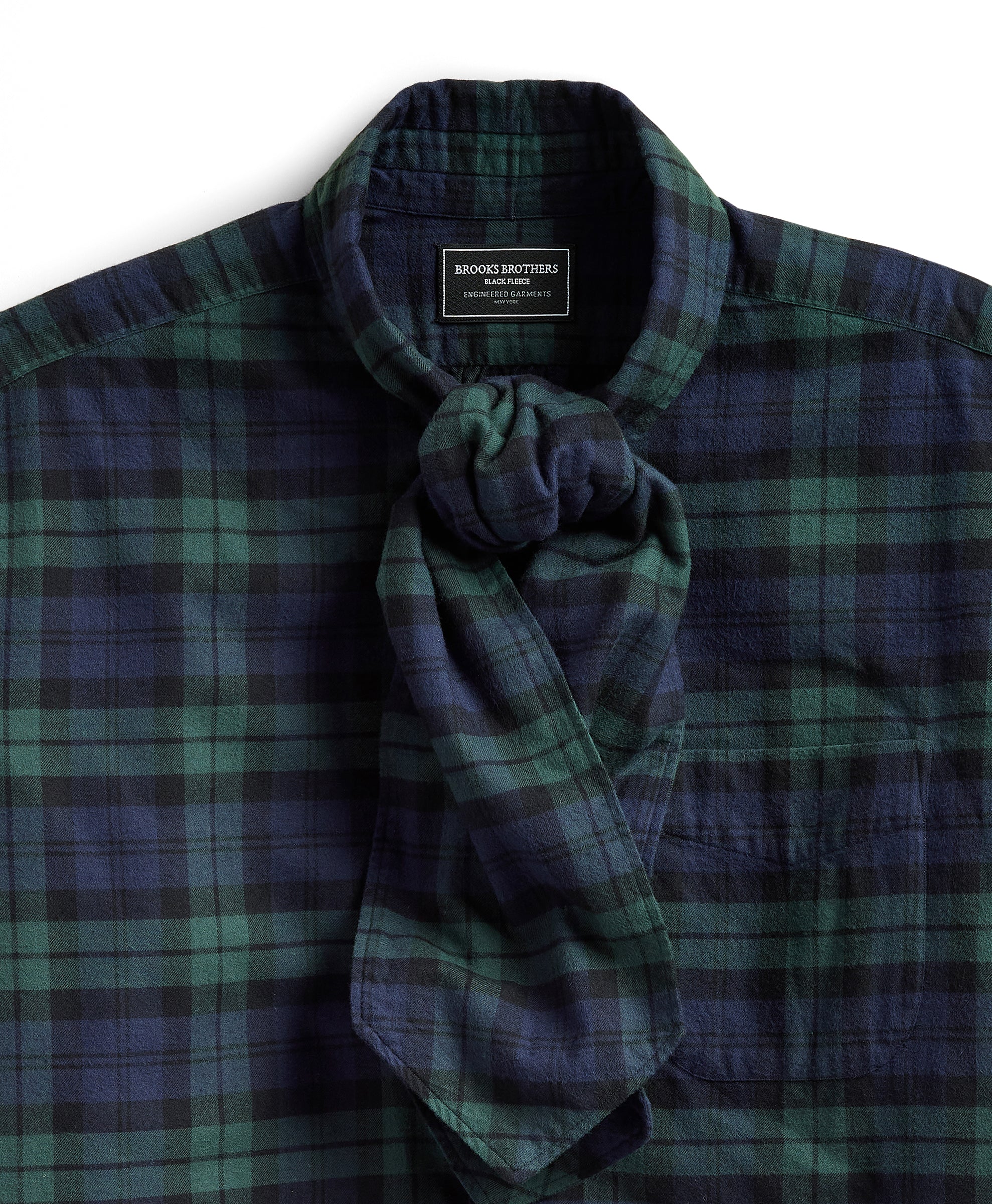 Engineered Garments x Brooks Brothers - Oversized Ascot Shirt - Blackwatch Flannel