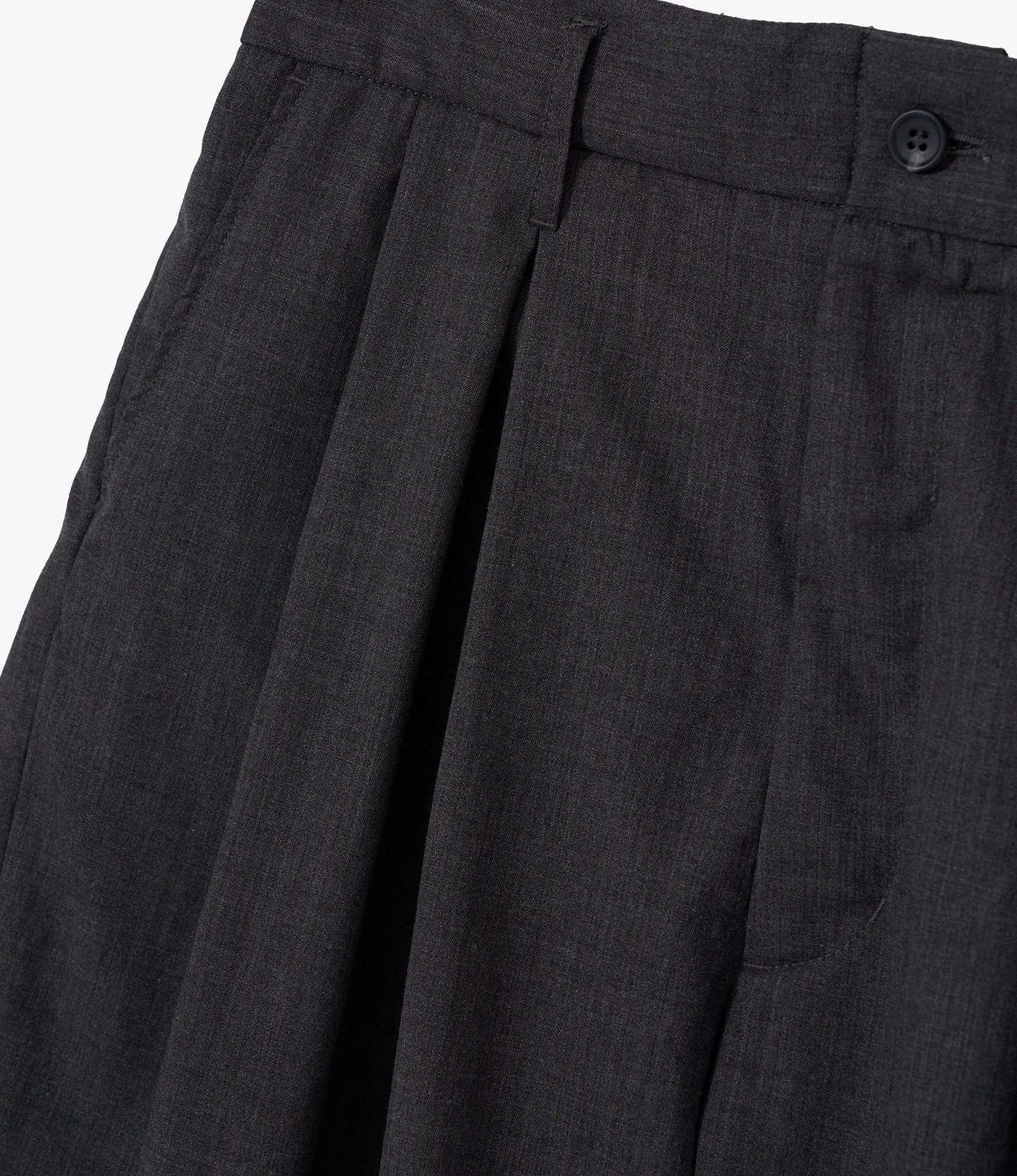 Bontan Shorts for NNY x Blue in Green - Charcoal Tropical Wool