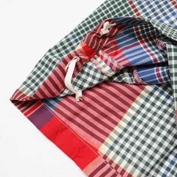 Gather Skirt - Red/Green Big Madras Plaid