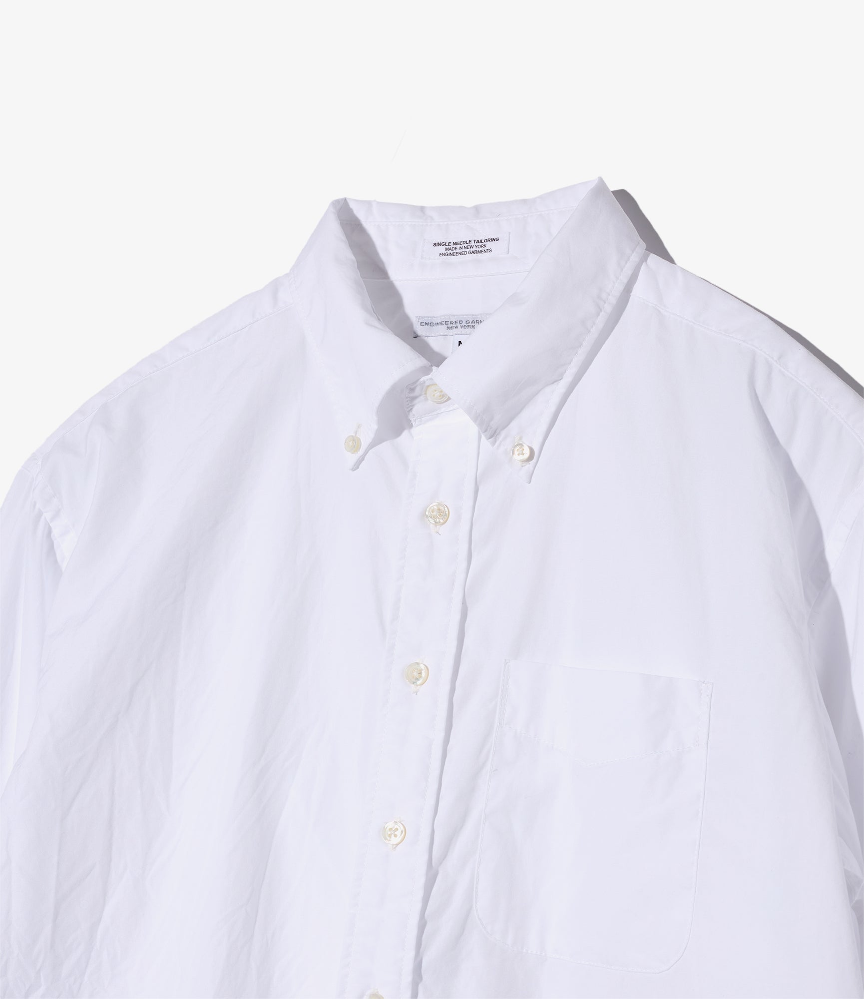 19th Century BD Shirt - White 100's 2Ply Broadcloth