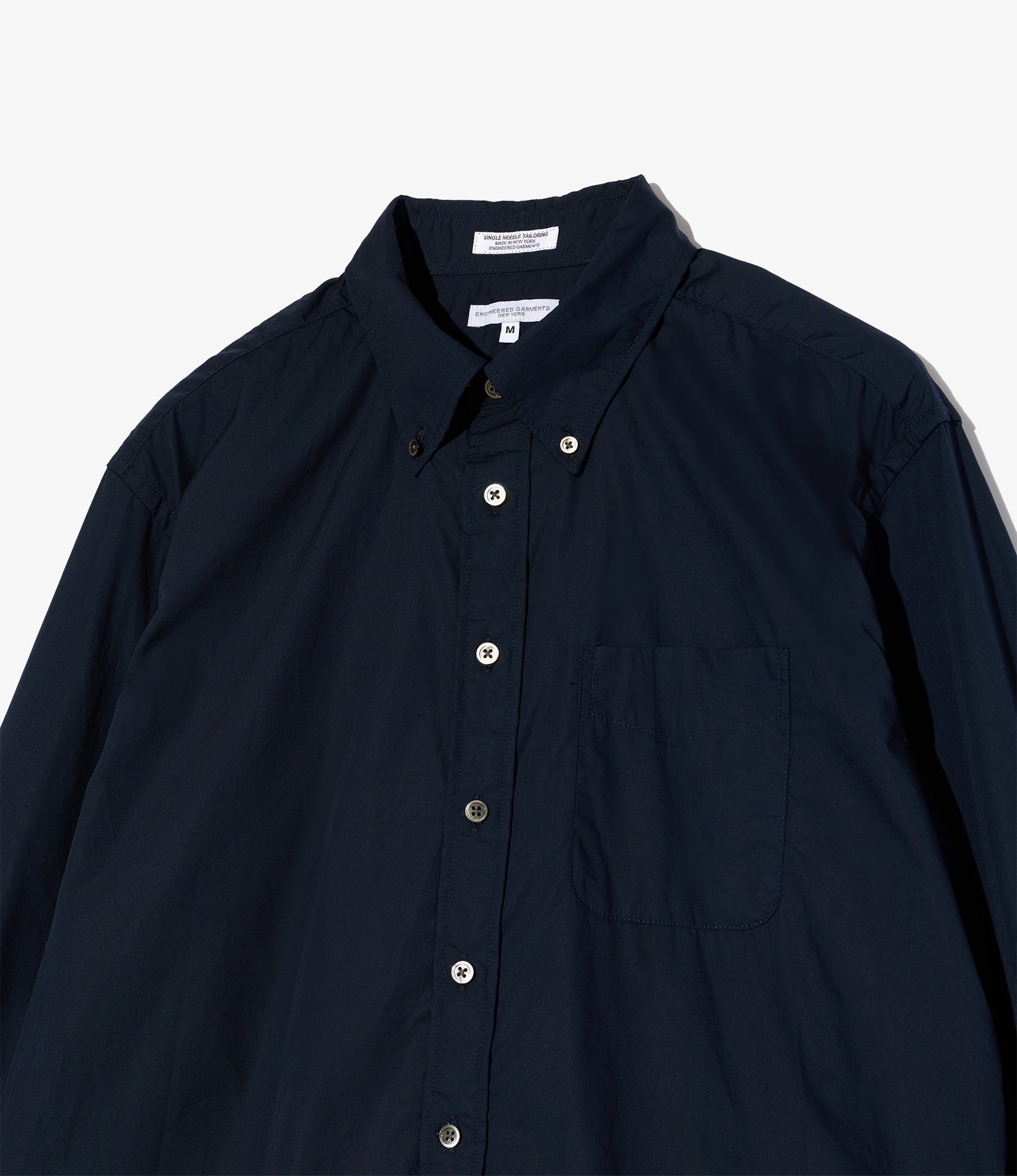 19th Century BD Shirt - Dk. Navy Cotton Broadcloth