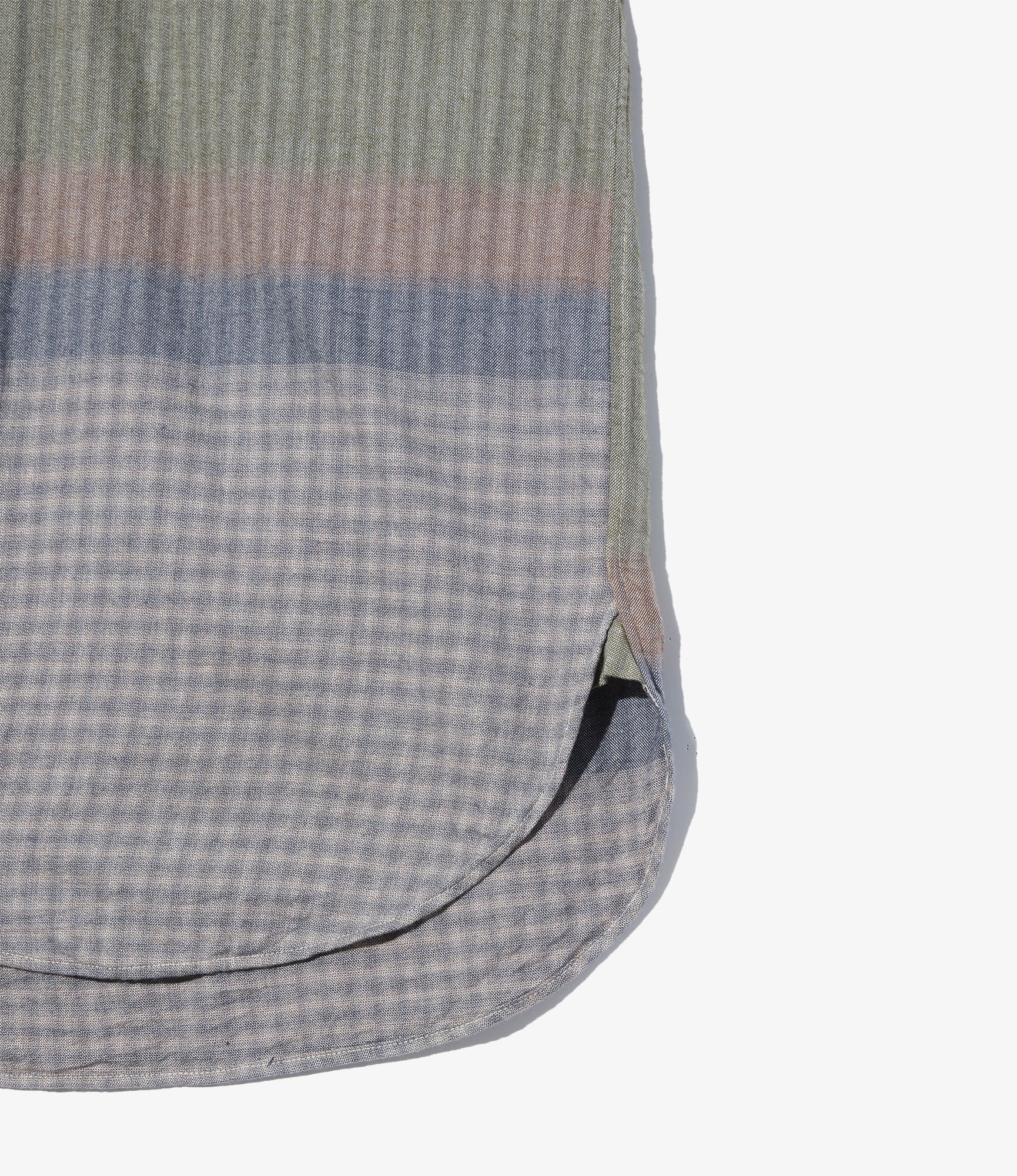 19th Century BD Shirt - Multi Color Smoky Horizontal Stripe