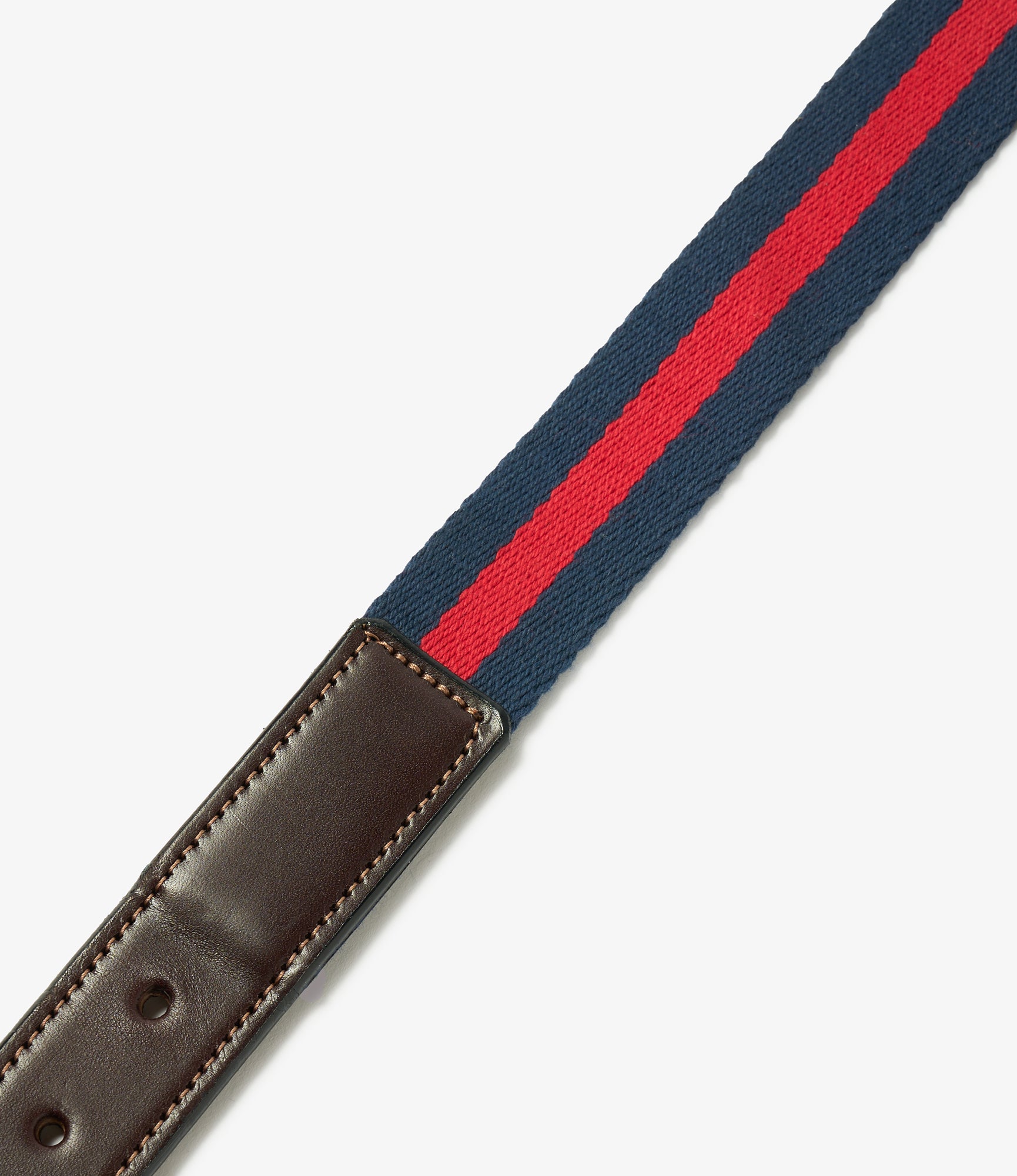 Webbing Belt - Red / Navy Stripe