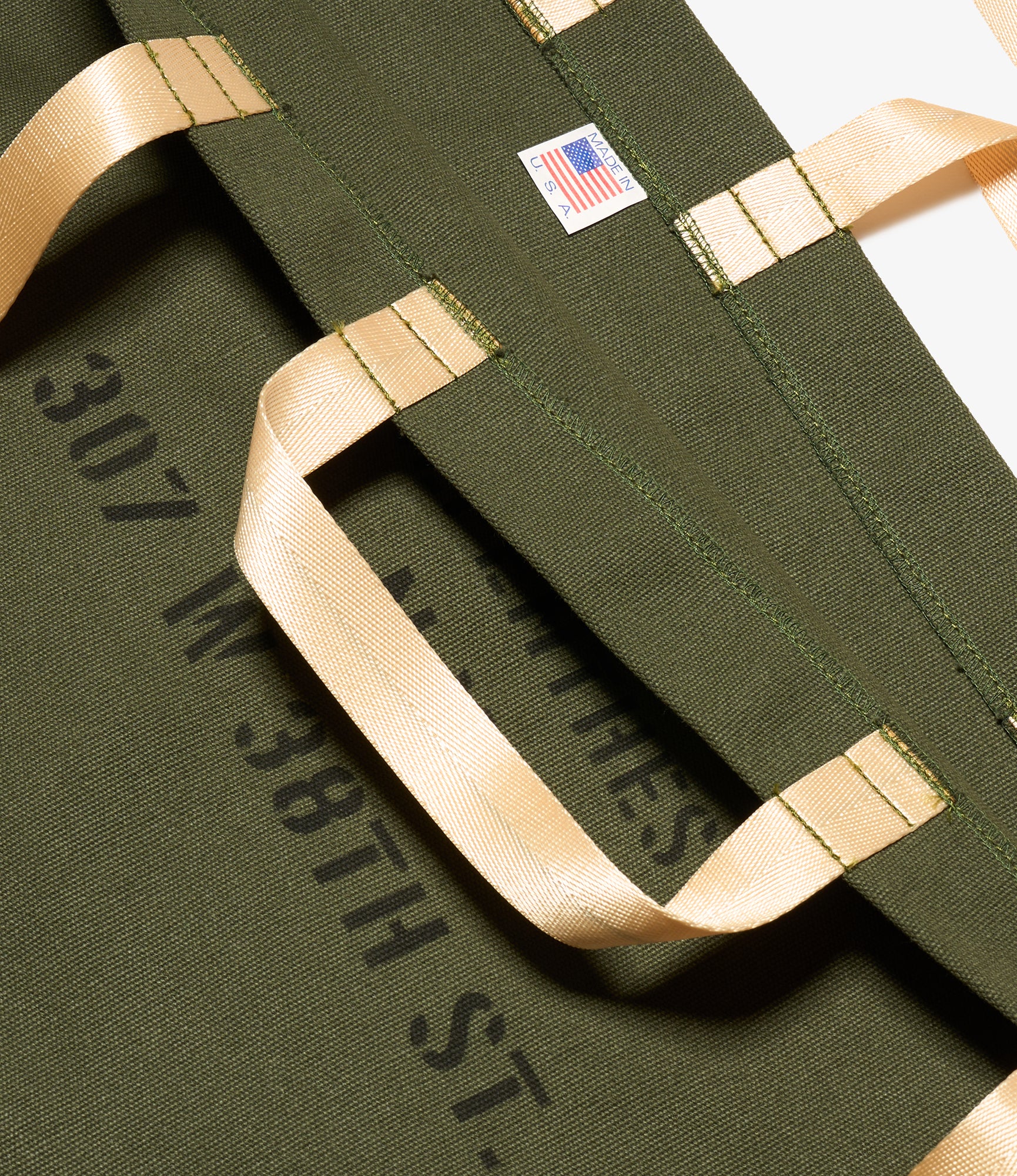 NNY Canvas Tote Bag - Large - Olive - Recycled Canvas
