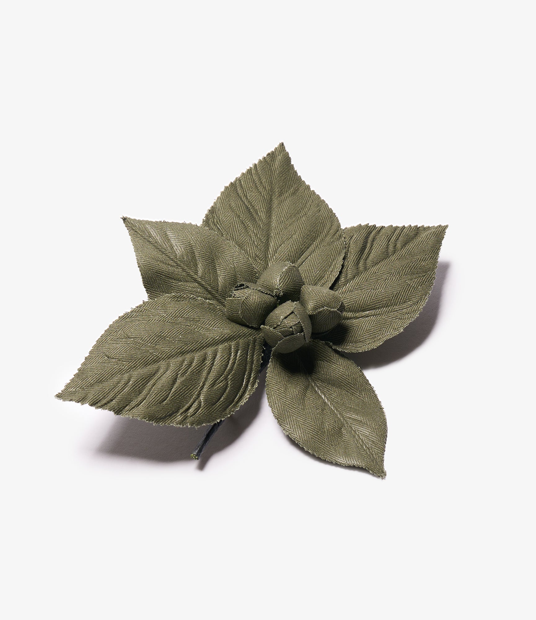 Nepenthes New York x M&S Schamlberg - NNY Flower Pin - Olive Herringbone Twill