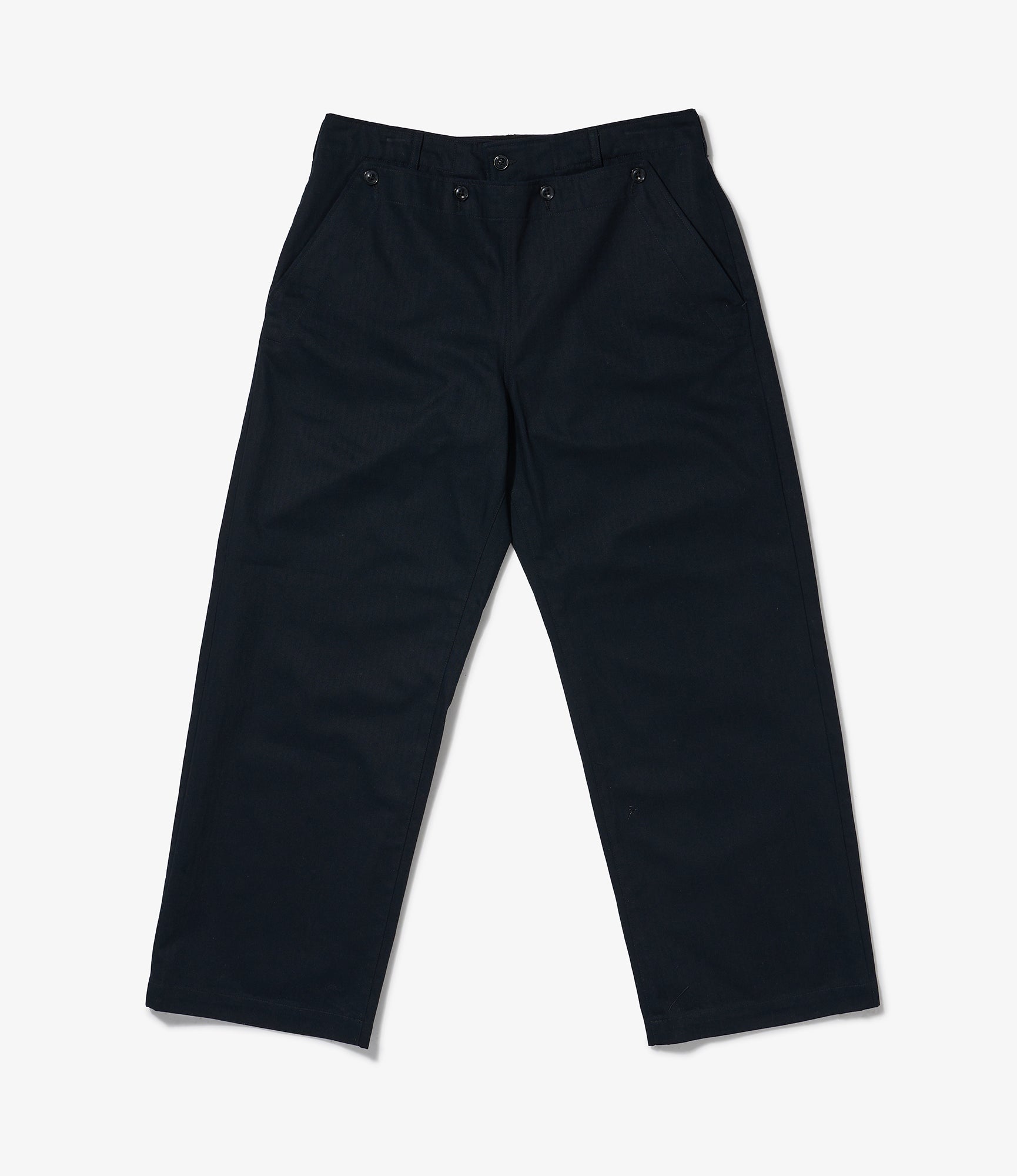 Stretch Cotton Twill Gabardine Pant For Men - Black - BRTP-25