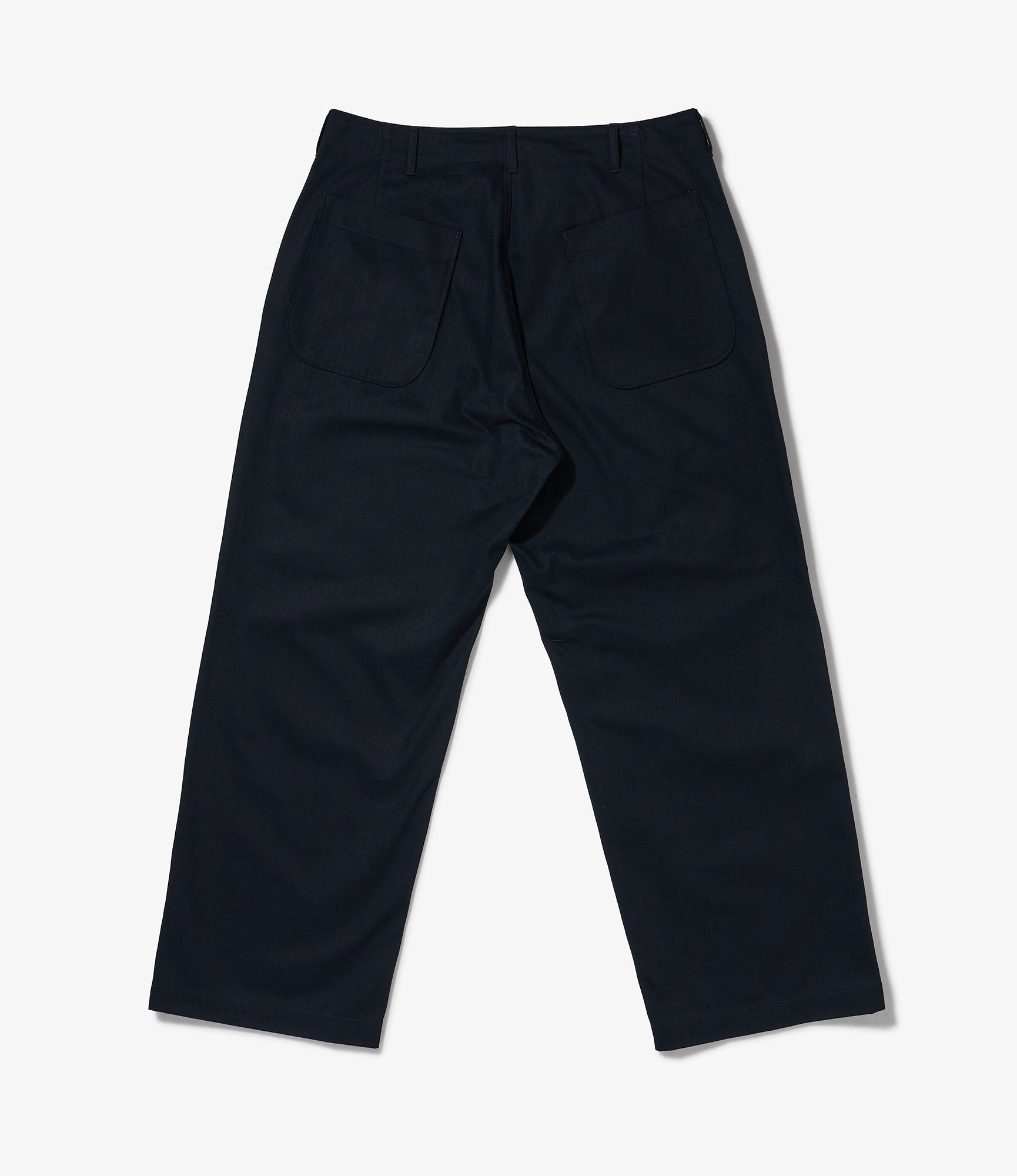 Nepenthes Special - Sailor Pant -  Black Cotton Herringbone Twill