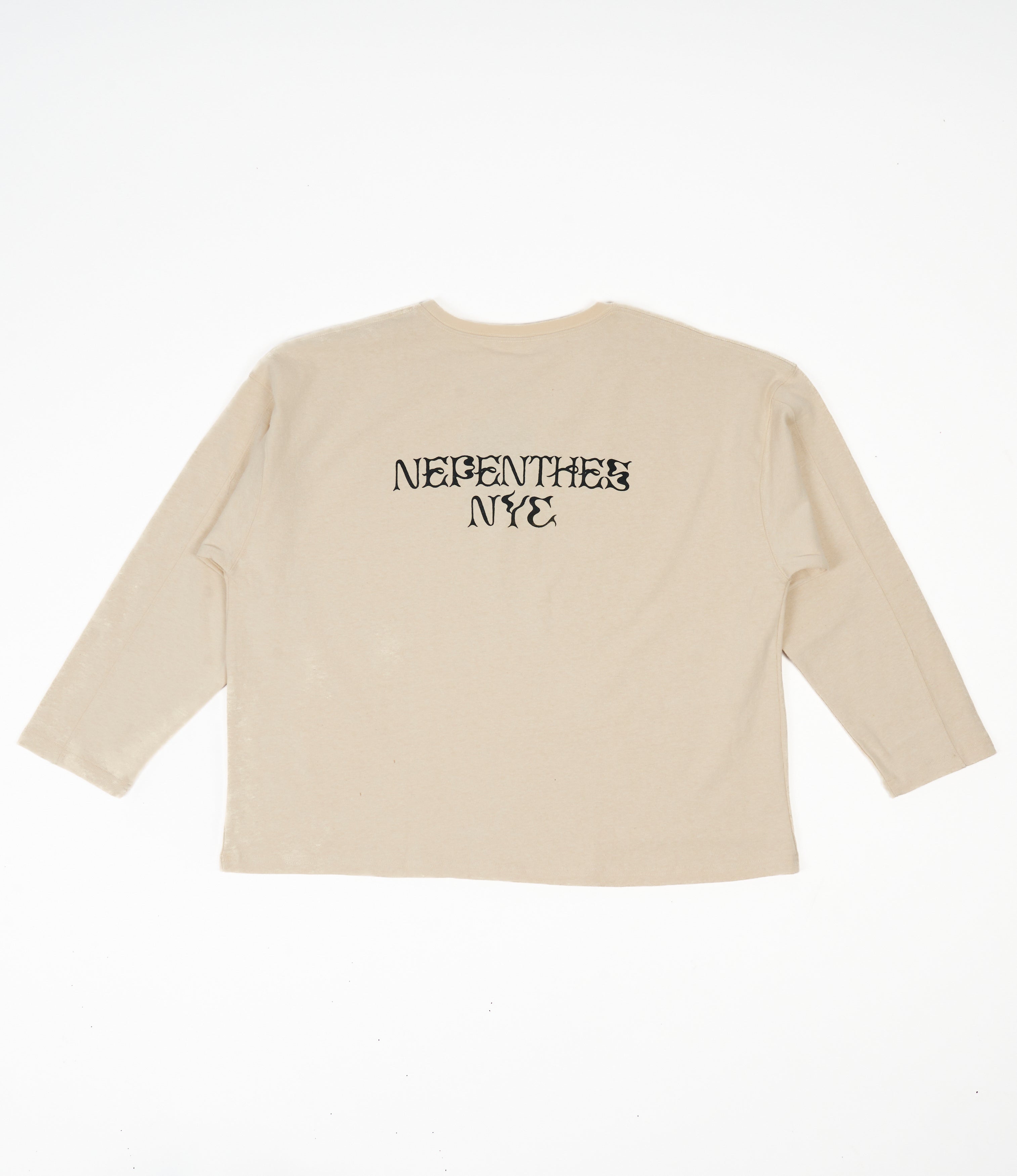 ND X NEPENTHES NY HEMP L/S TEE - NATURAL