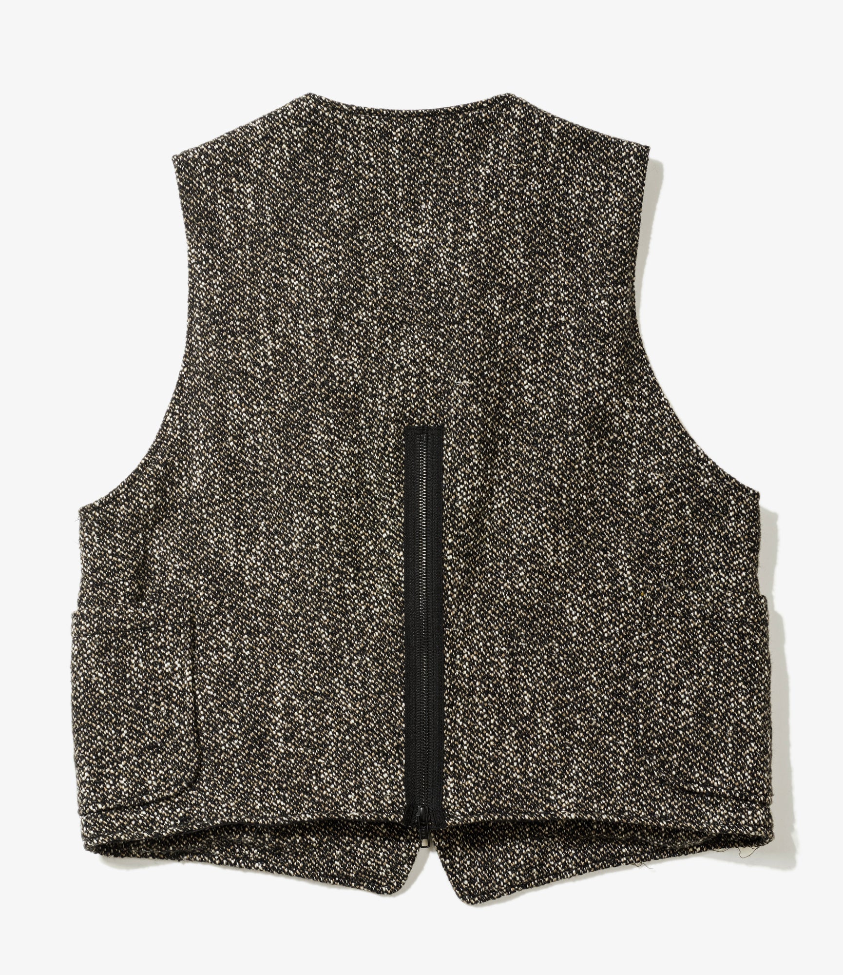 ODD Vest - Brown/Black Wool Homespun