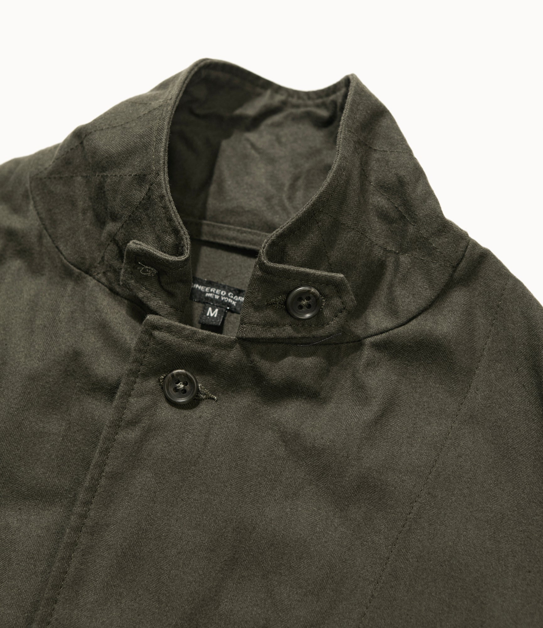 Loiter Jacket - Olive Cotton Brushed Herringbone