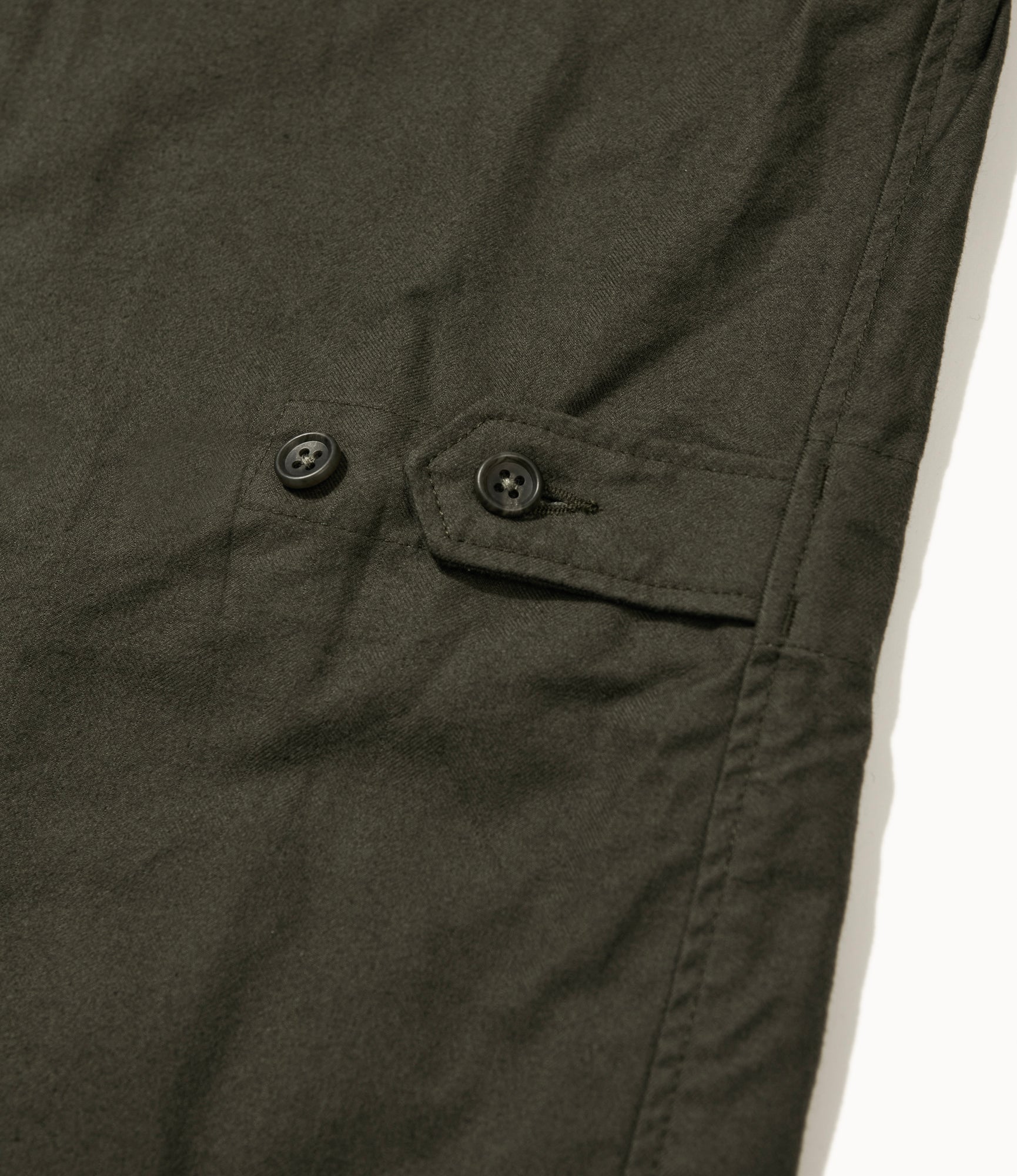 Loiter Jacket - Olive Cotton Brushed Herringbone