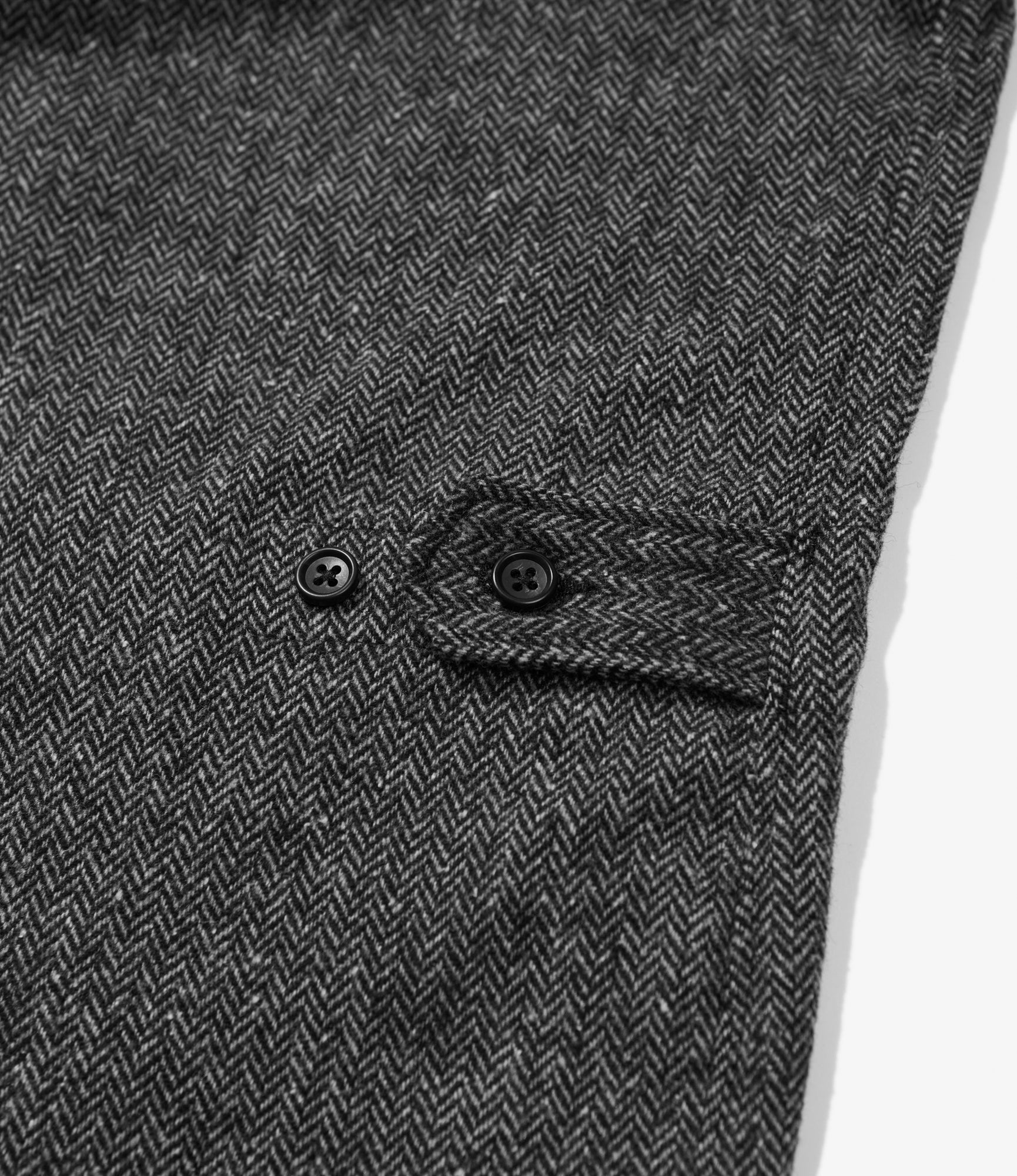 Loiter Jacket - Grey Poly Wool Herringbone