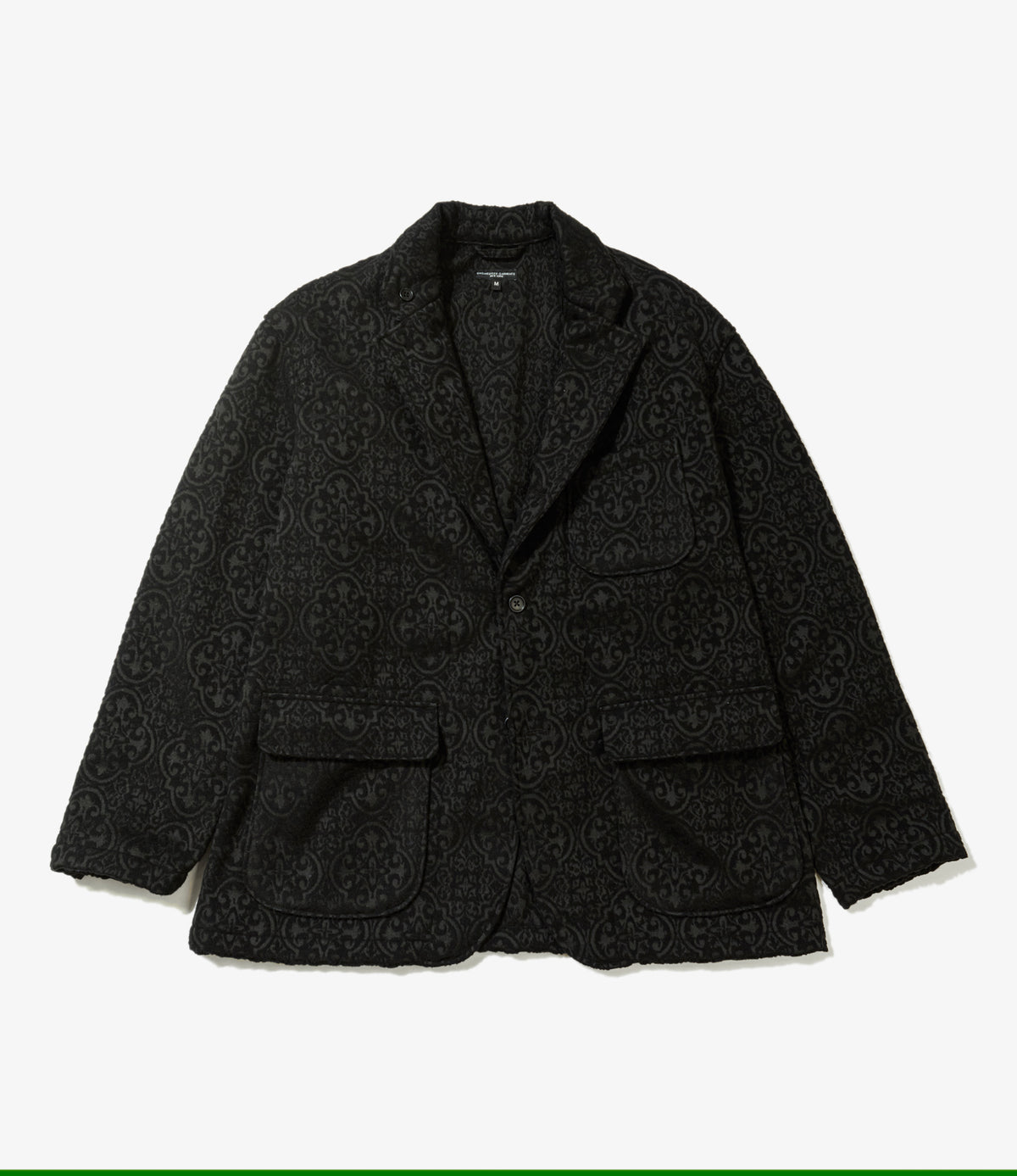 Loiter Jacket - Black Crest Flocked Jacquard | Nepenthes New York