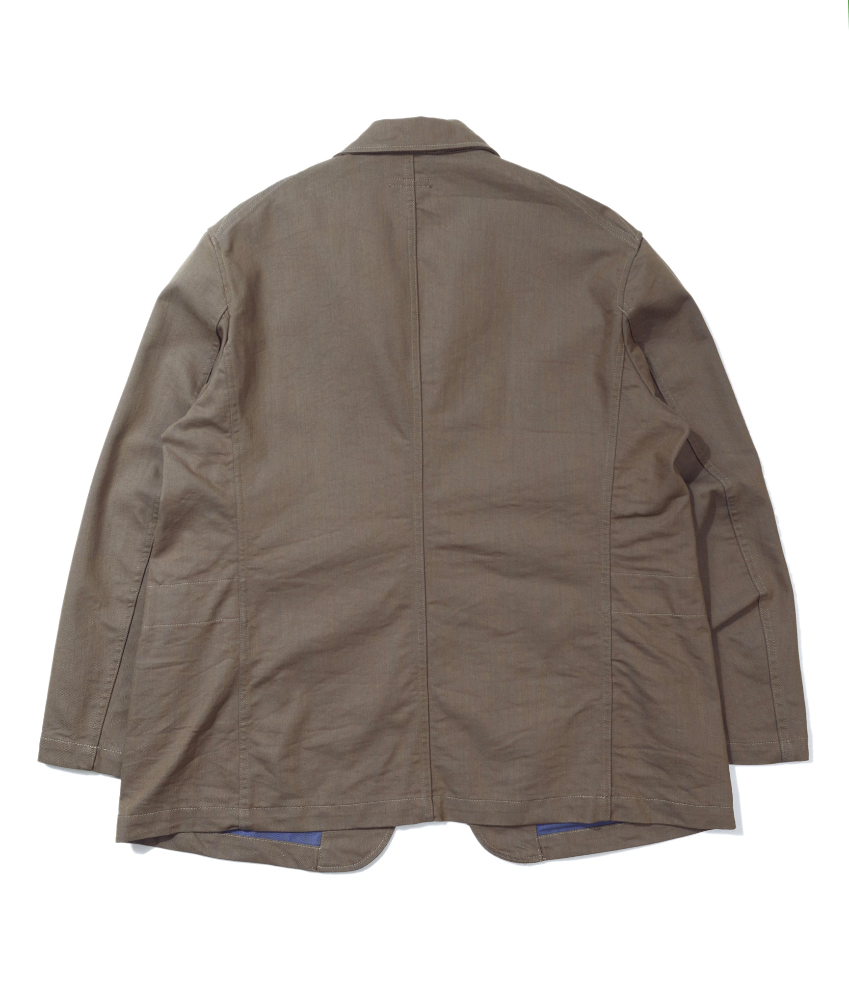 Bedford Jacket - Khaki/Blue PC Iridescent Heavy Twill | Nepenthes