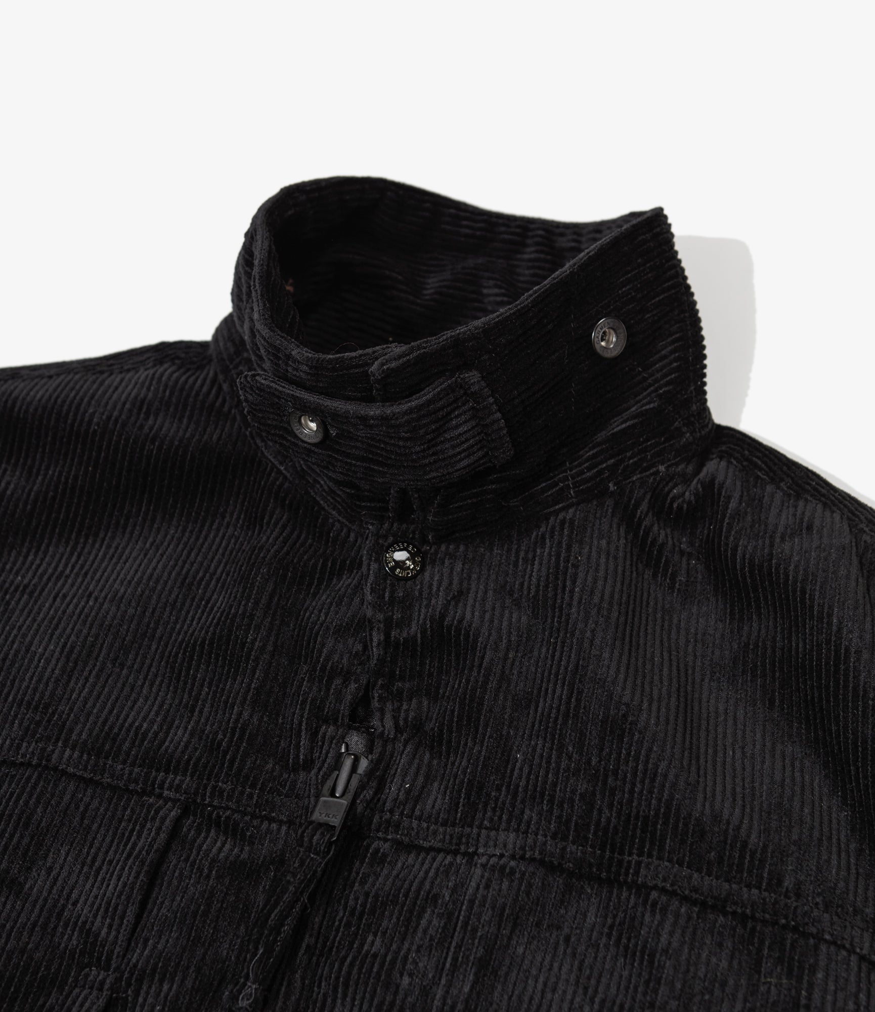 Trucker Jacket - Black Cotton 8W Corduroy