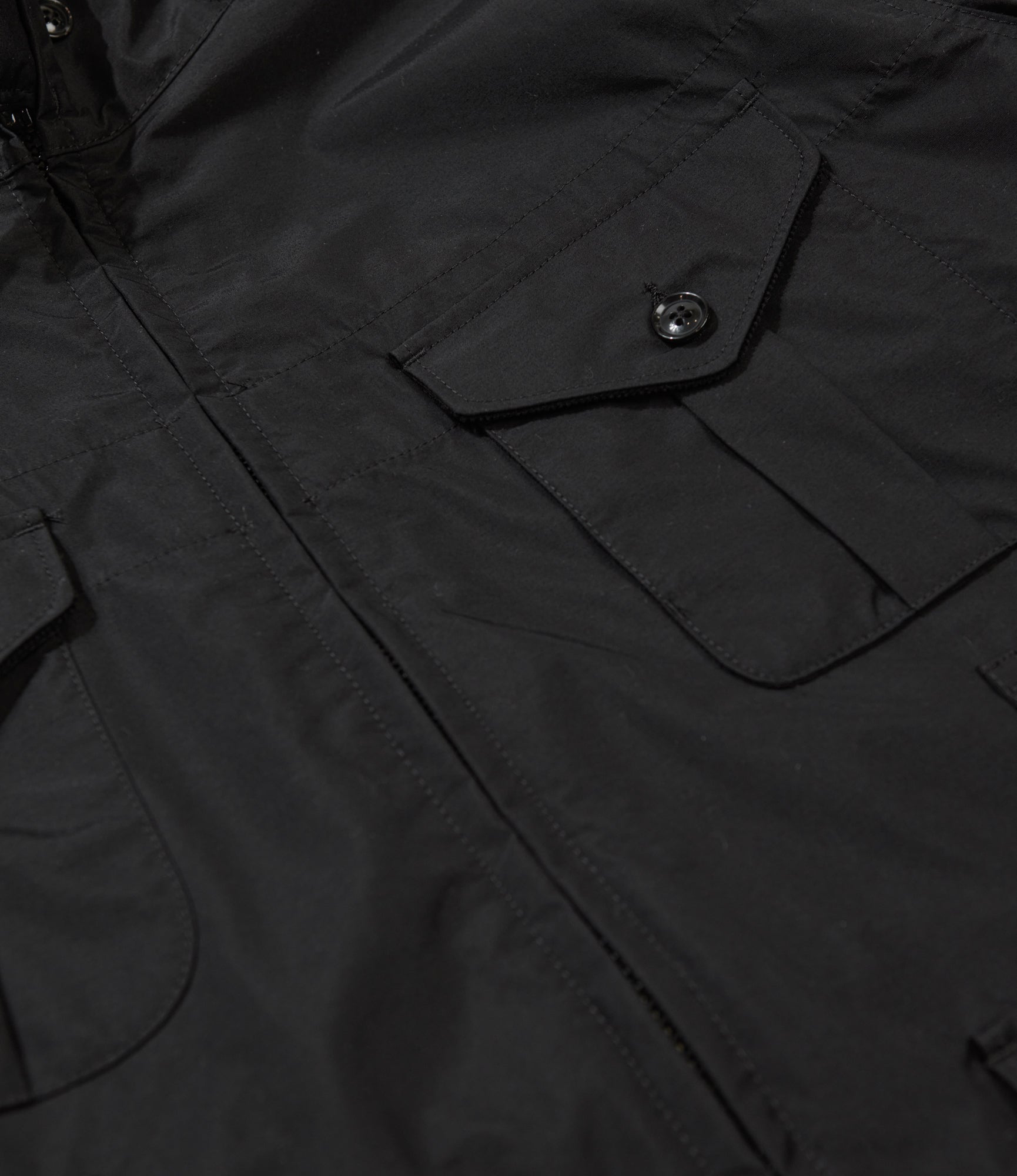 Field Parka - Black Nylon 3 Layer Cloth