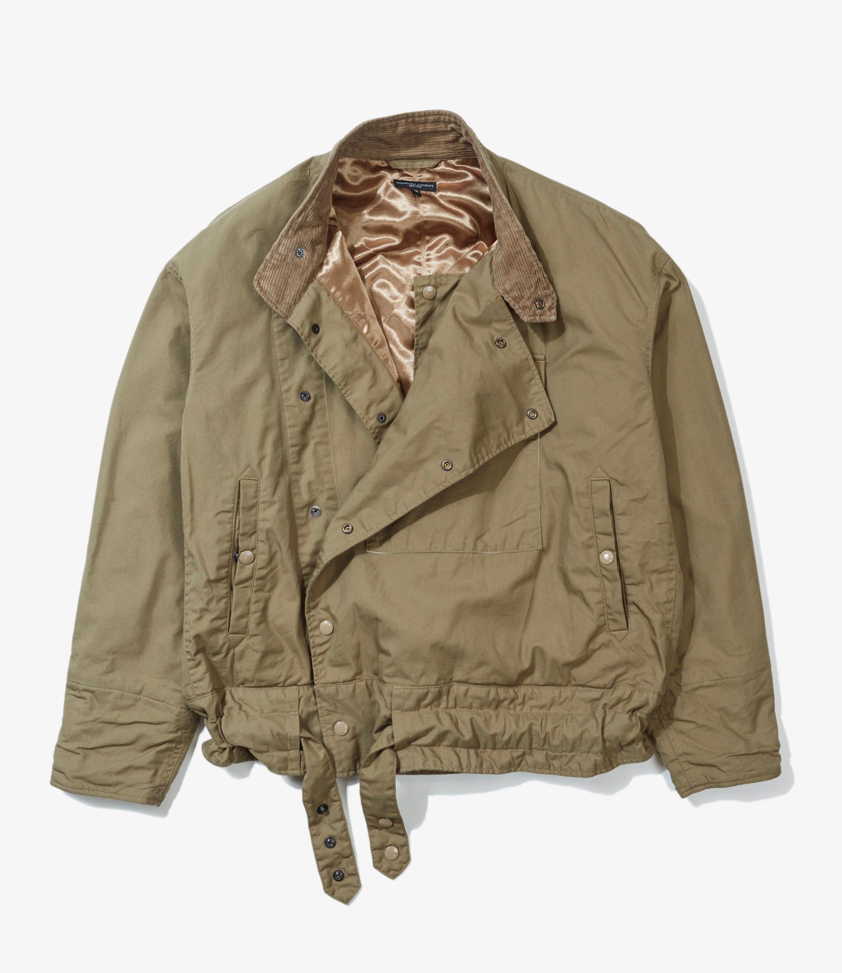 Moto Jacket - Khaki Nyco Twill