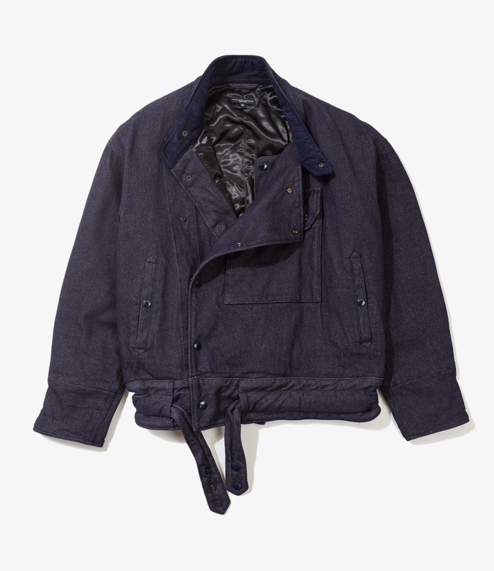 Moto Jacket - Indigo Cotton Heavy Twill Denim